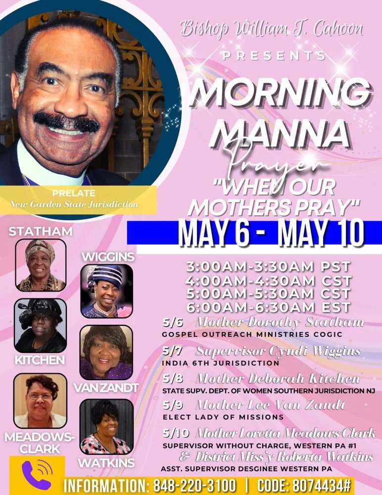 New Garden State Jurisdiction Prayer Line