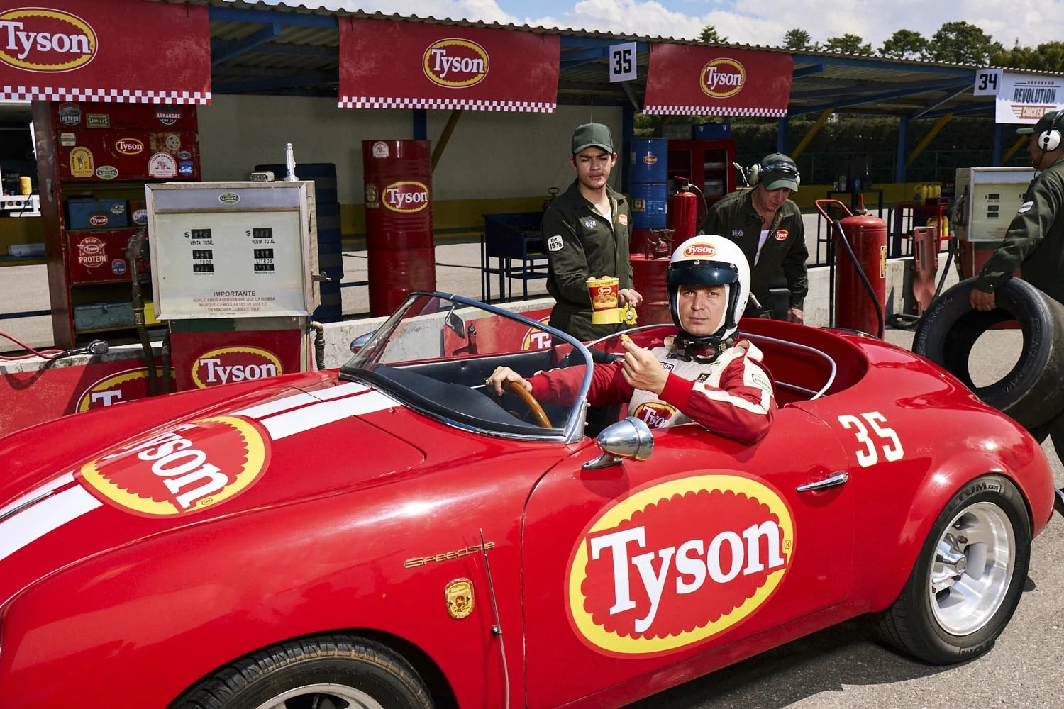 Tyson Chicken Race Car Driver by Knoxy Knox