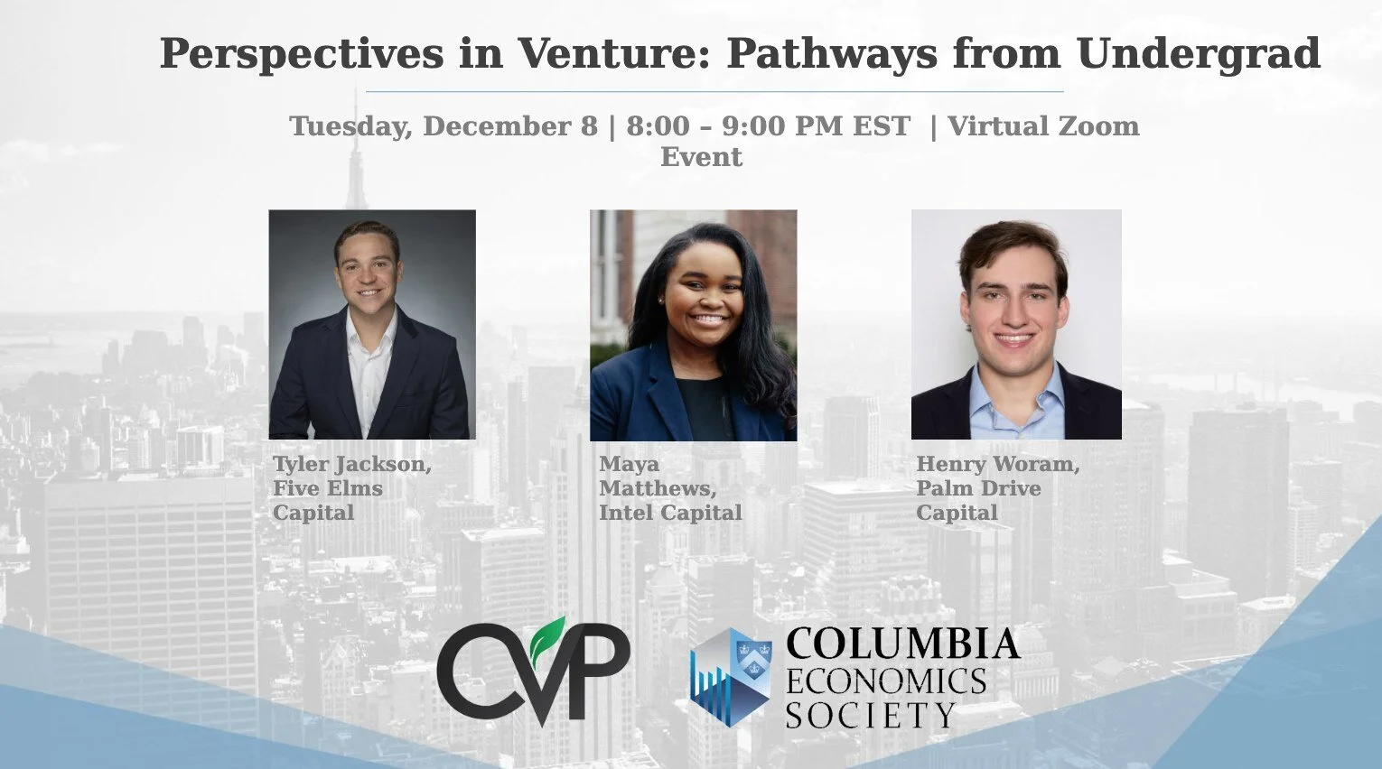 Perspectives in Venture: Pathways in Undergrad