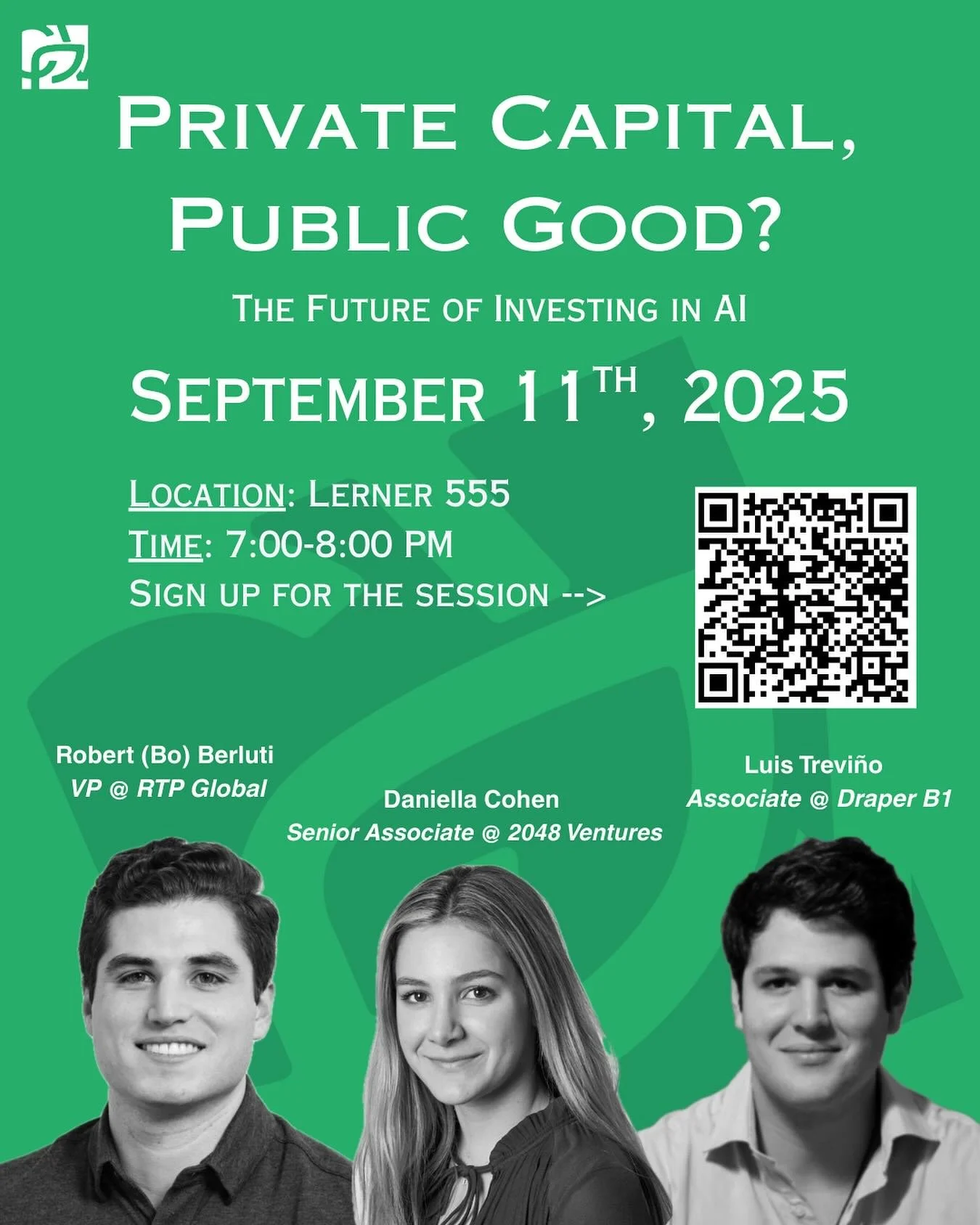 Join CVP THIS THURSDAY (September 11th) for our Private Capital, Public Good? The Future of Investing in AI panel! Hear from leading NYC venture capitalists for a discussion about the future of AI investments and how they&rsquo;ll reshape the world a