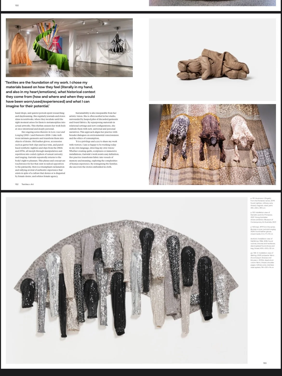 Textiles x Art: How Textiles Are Shaping Contemporary Art, is out in the world and I am low key PUMPED to have my work included. The writing is beautiful and clear, and it is a great compendium of a time and subject. Thank you and Congratulations Bec