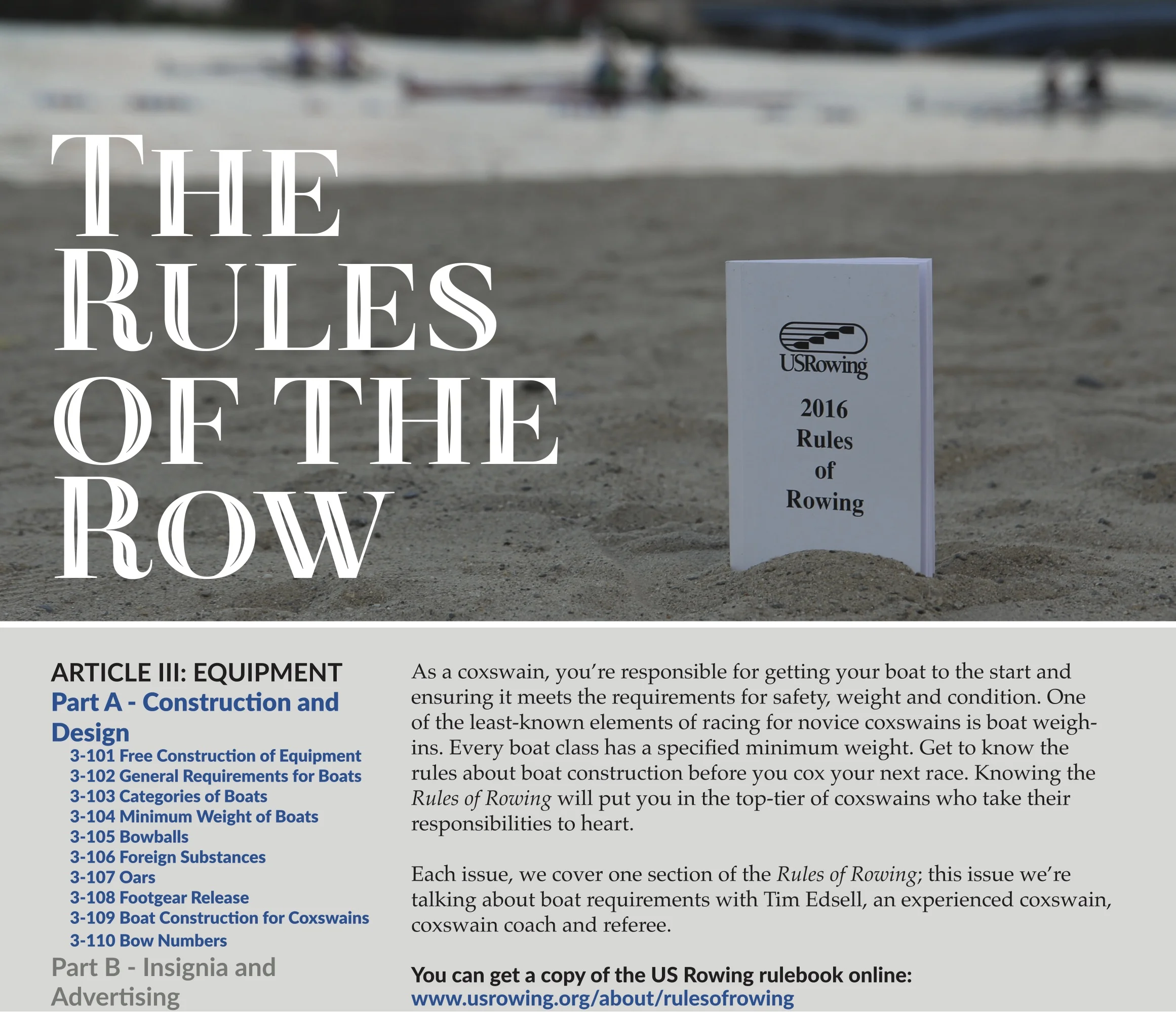 Read the Full Article: Rules of the Row