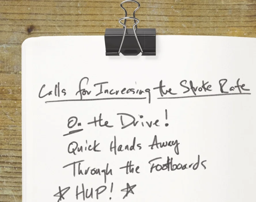 From the Coxswain's Notebook: Calls for Increasing & Decreasing the Stroke Rate