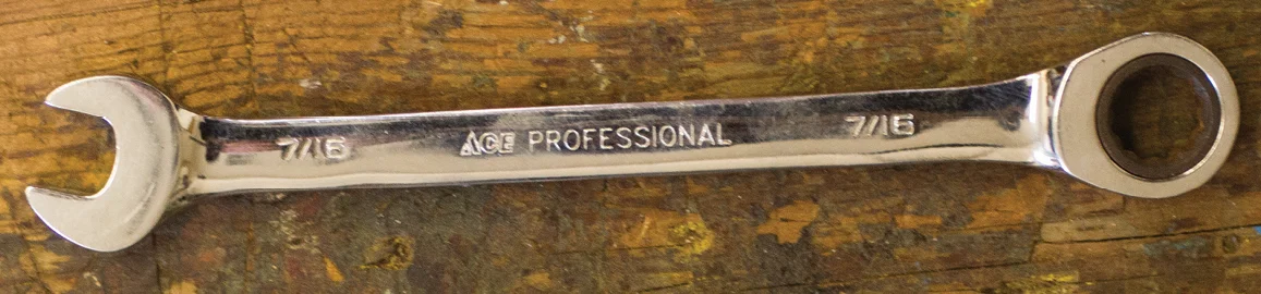 Open & Ratchet Combo Wrench