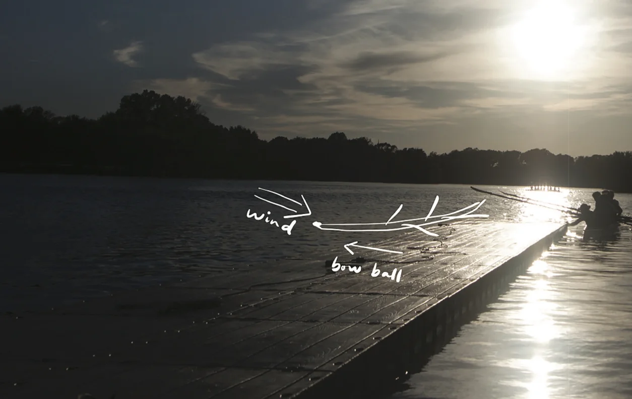 Adjust for wind when docking.