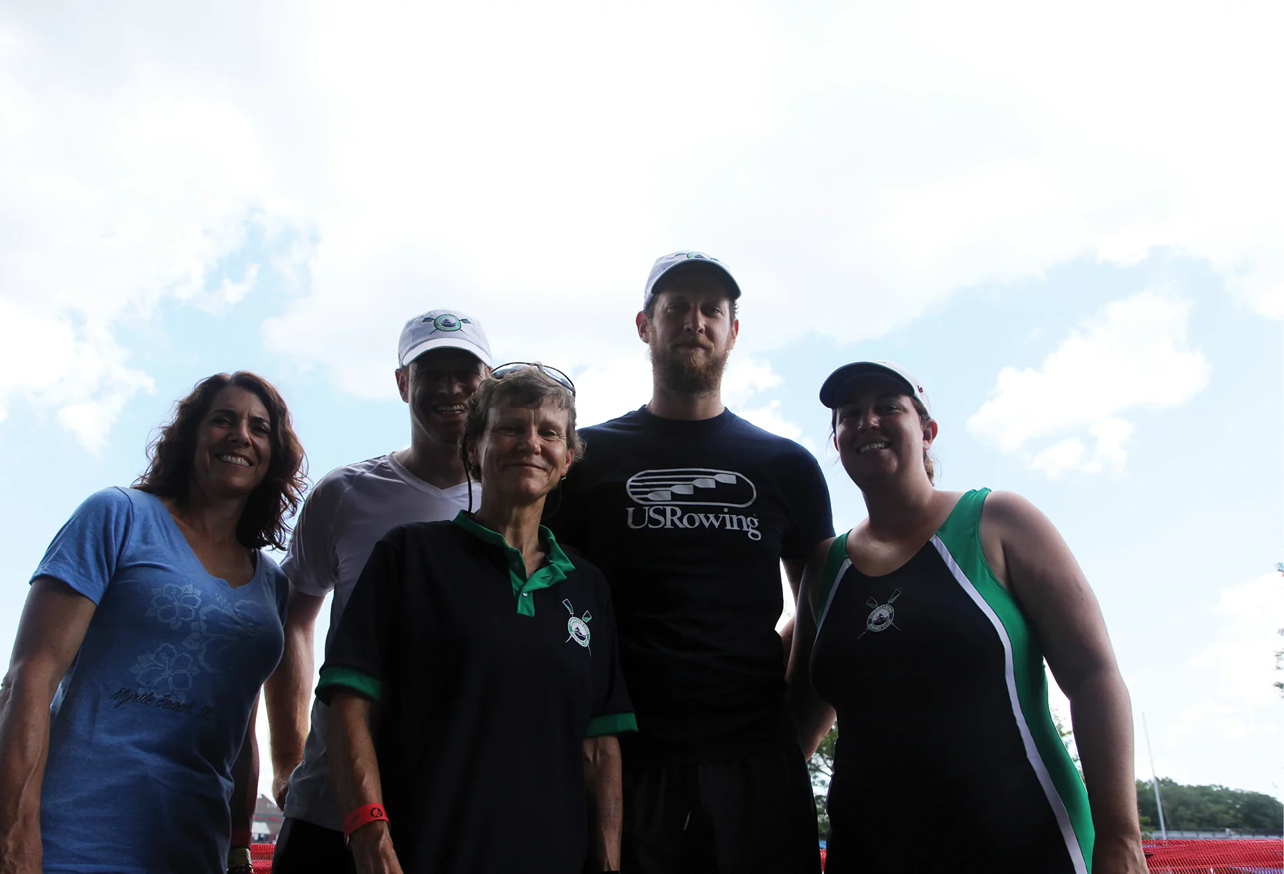 Anne Zettek-Sumner with some of her Quinsigamond Rowing Club teammates
