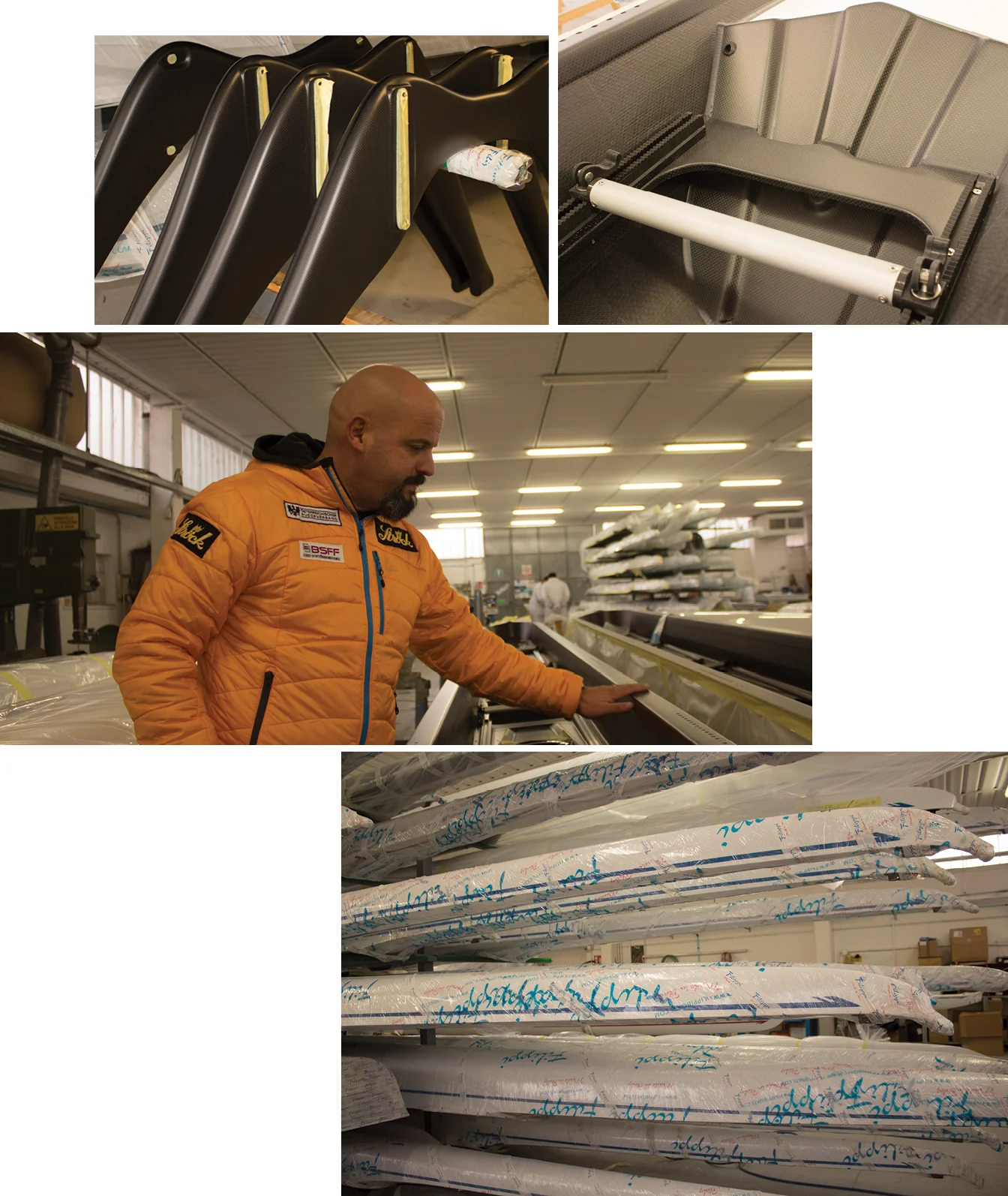 David Filippi in the factory in Donaratico, Italy