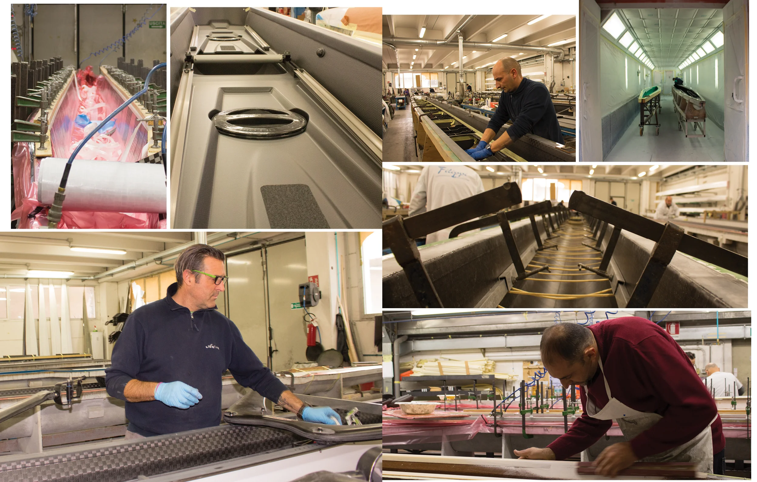 Boatbuilders in the Filippi factory