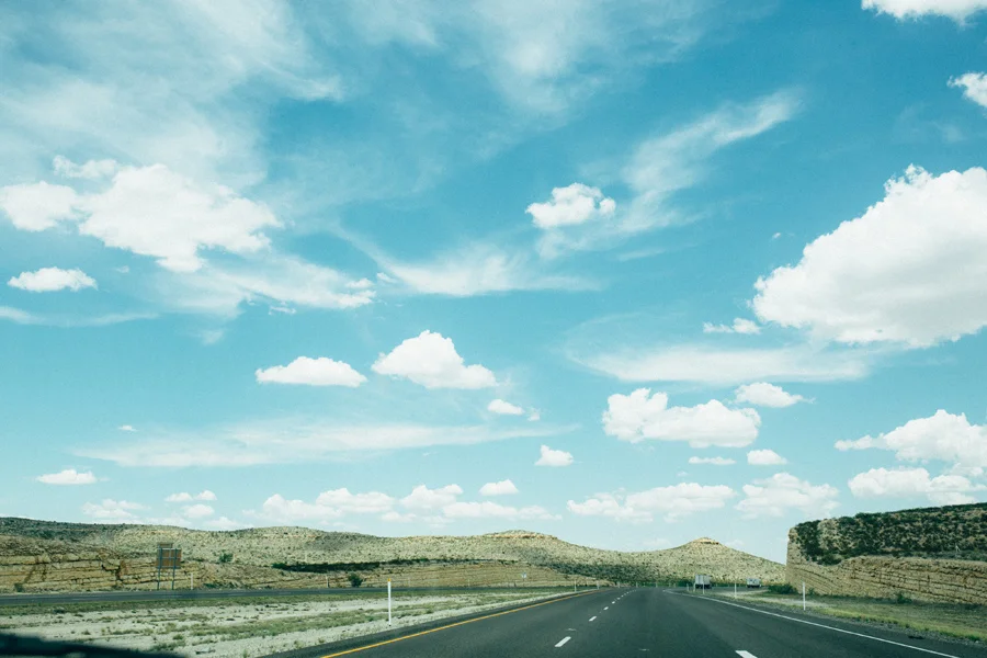 June 30: Road trip from El Paso to home with my sister-in-law and her girls. Texas, in it's vastness, contains such beauty.