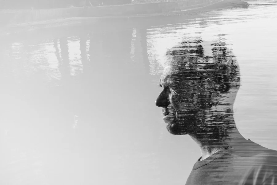 July 28: Experimenting with double exposure. Love him. Love this place.