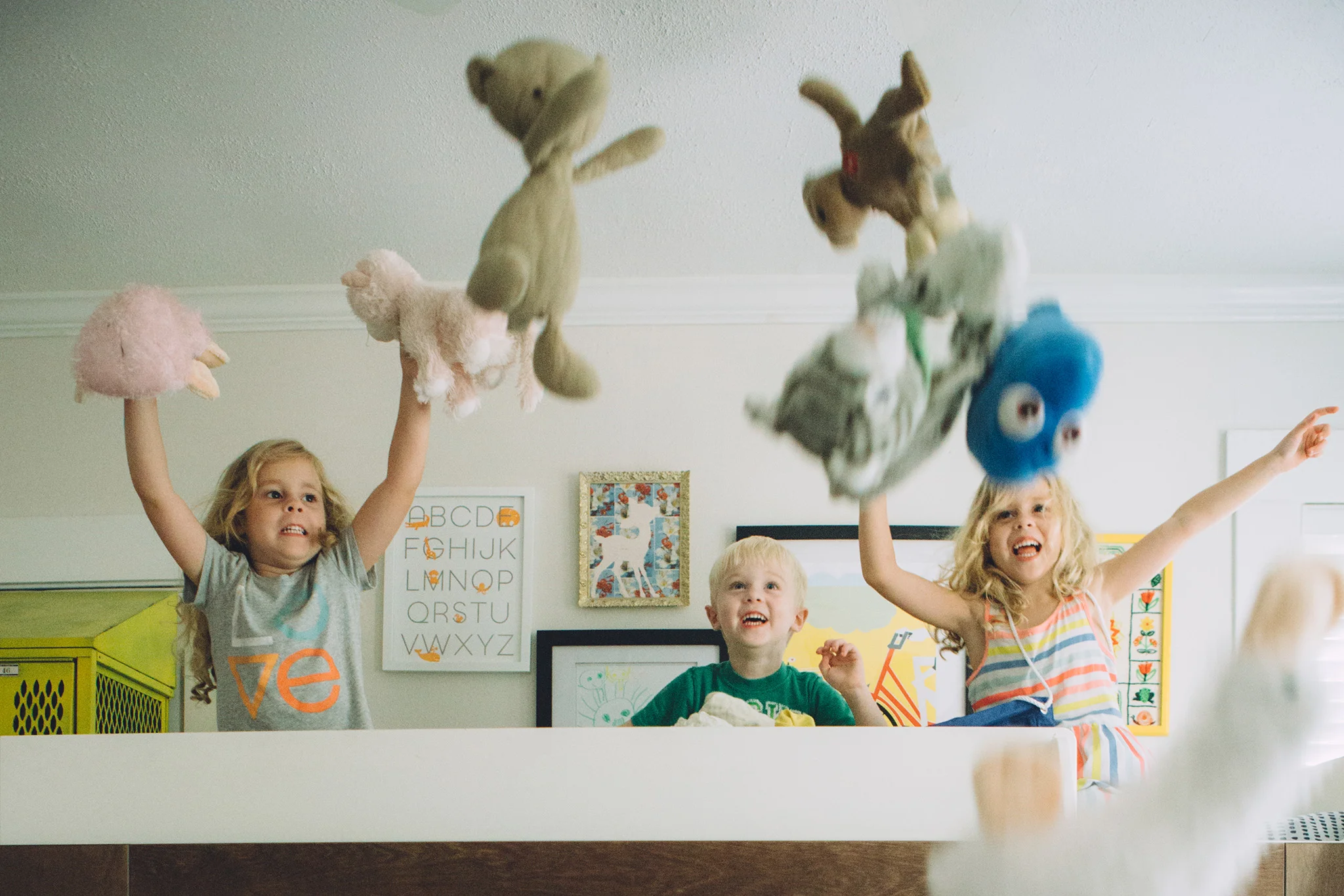 August 15: How to kick off a photo session with your favorite triplets.