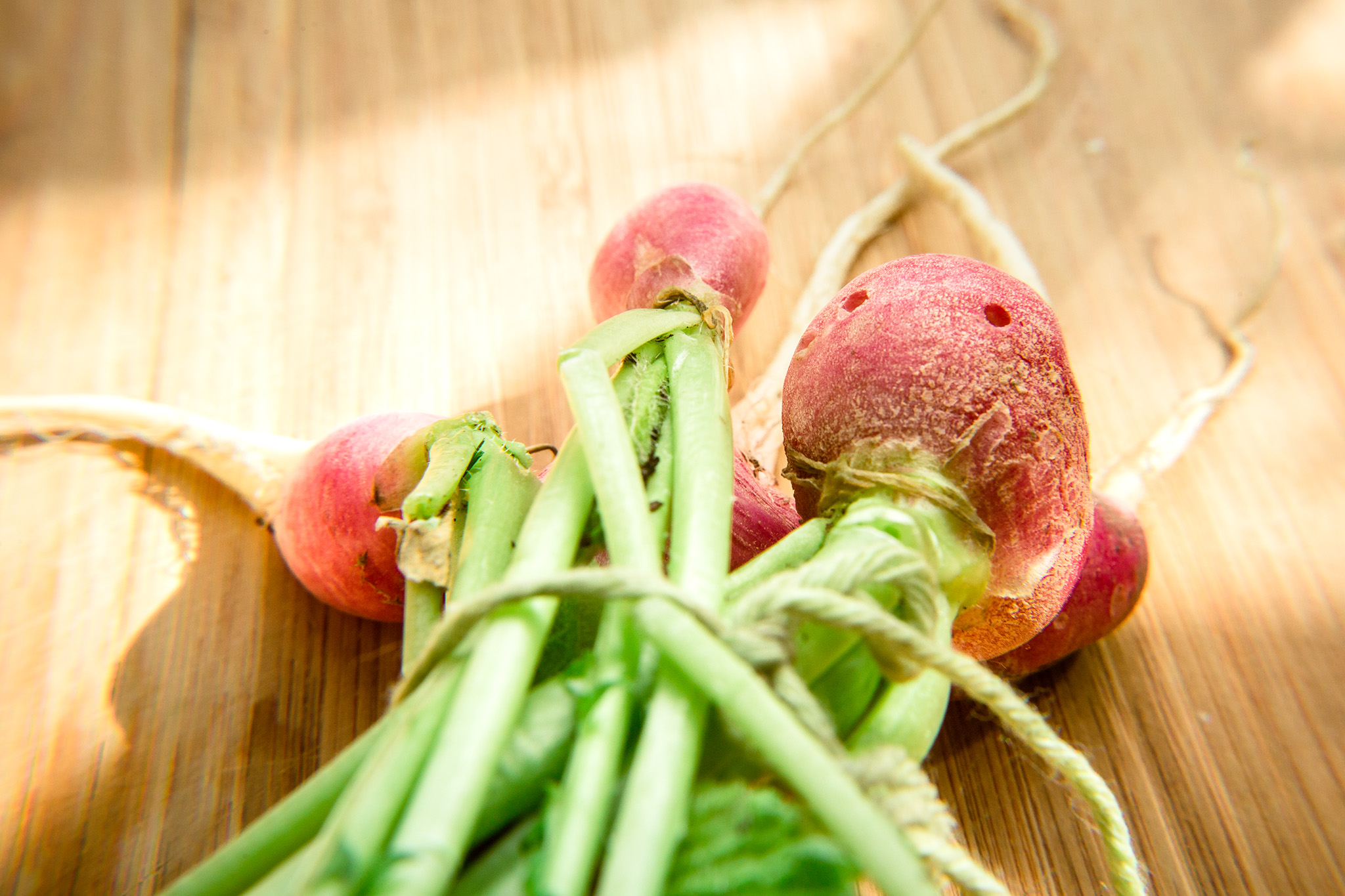October 1: Farmer's market radishes.