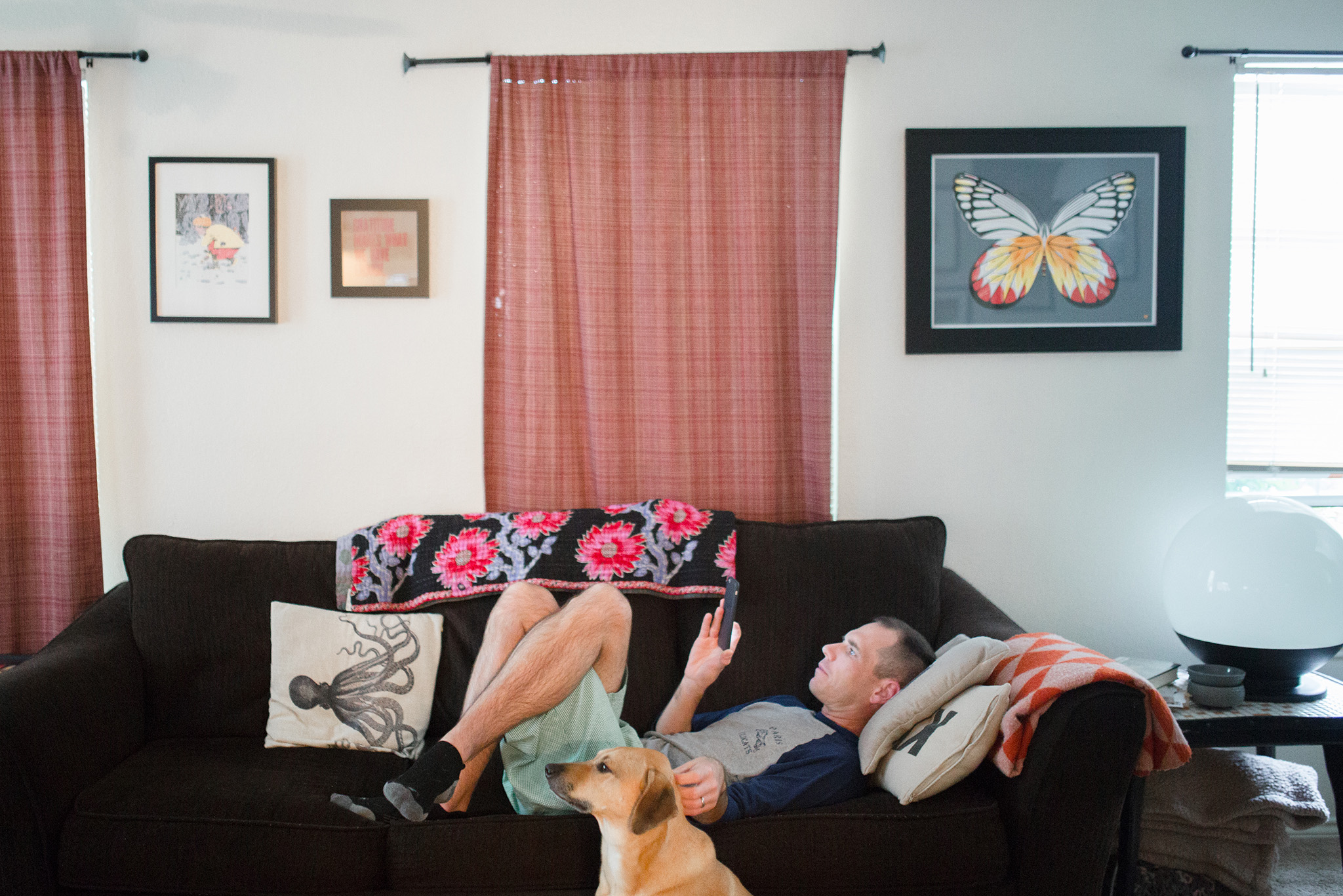 October 9: He cleaned the house and did all the laundry while I was shooting a wedding, and I came home from work to find them like this.
