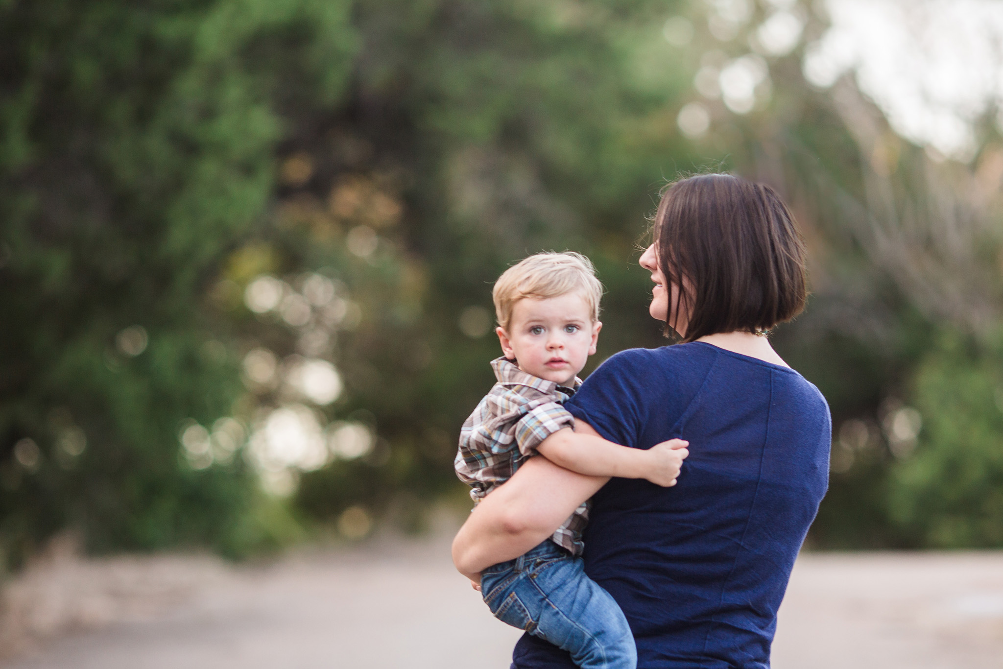 October 15: We met Ty's cousin and her family for a photo session in Waco, and this shot... I love that Cole looks like both his baby and big boy self as he clings to his mama's shirt.