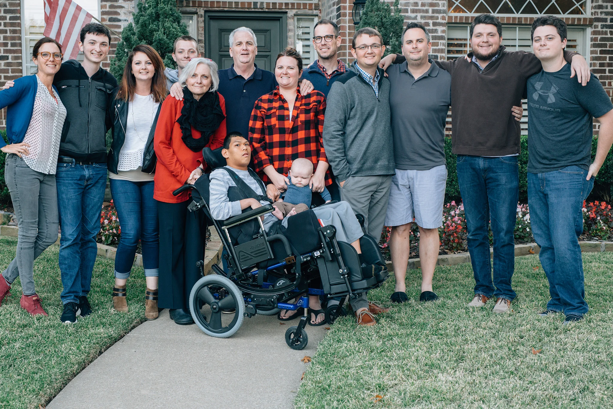 November 25: Thanksgiving Friday tripod shot of the Blinn crew this year. Small-ish group for us. Super-sized family much?