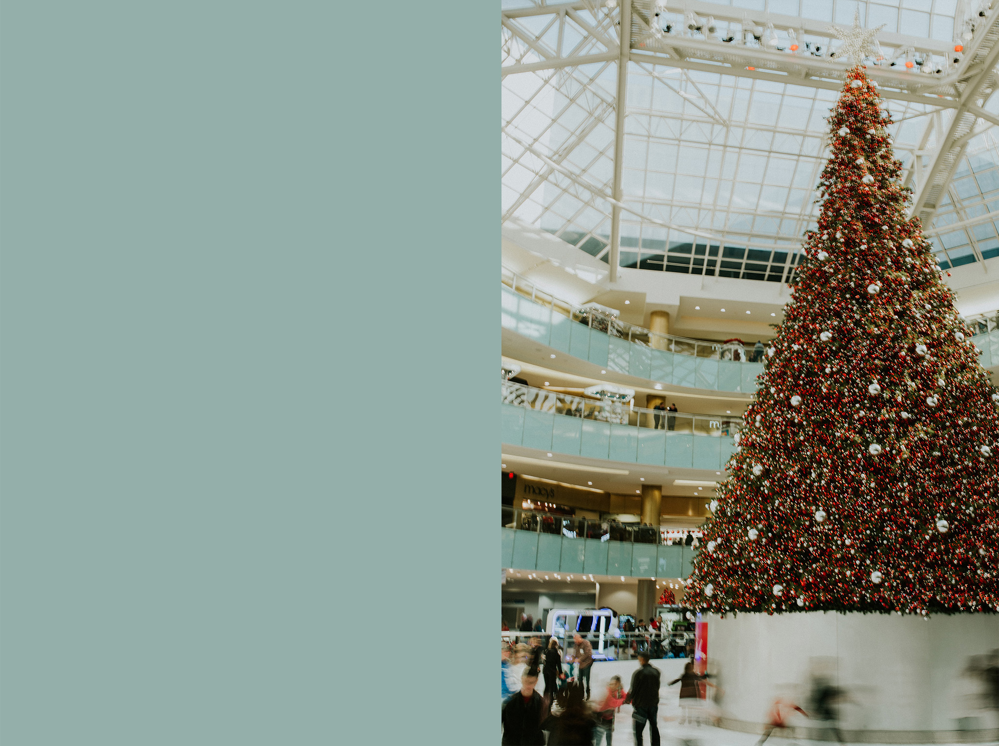 December 20: Christmas date at the Galleria.