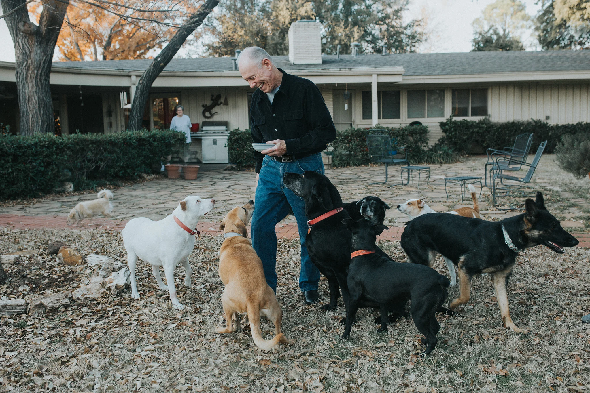 December 24: Christmas at the in-laws means more dogs than people.