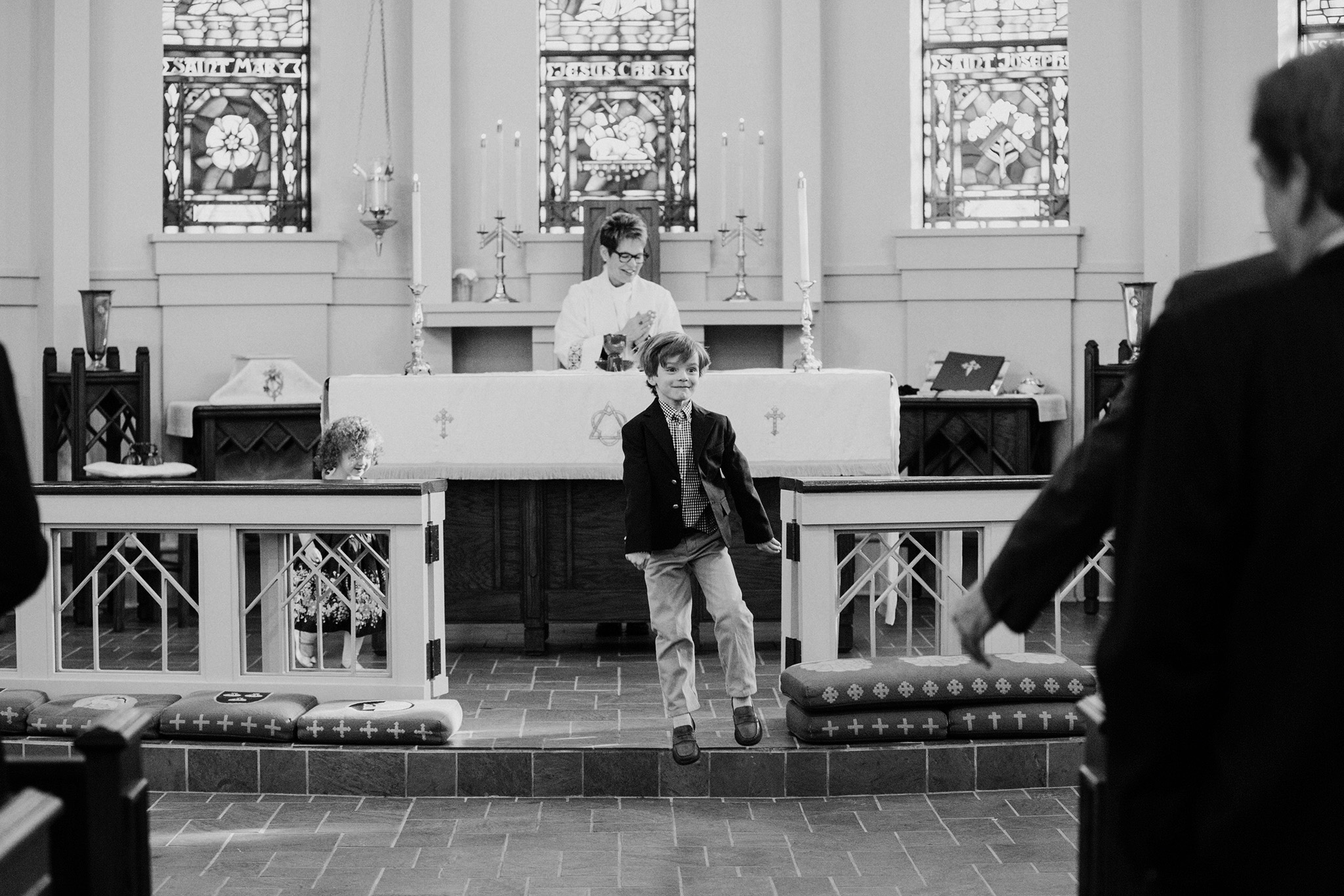 February 25: Jack, after assisting with communion at his parents' vow renewal.