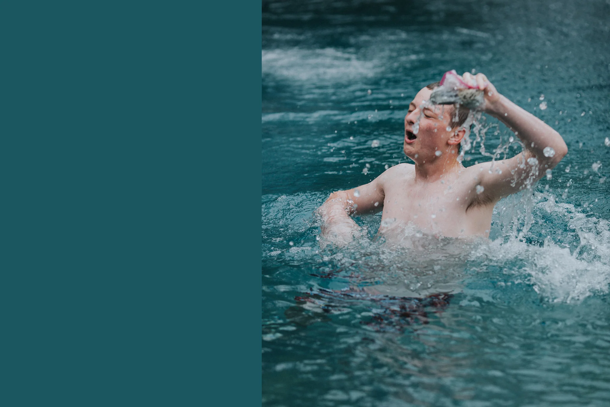 March 12: How many dollars does it take to get Jakey to jump in the pool when it's 40 degrees outside? 30. The answer is $30.