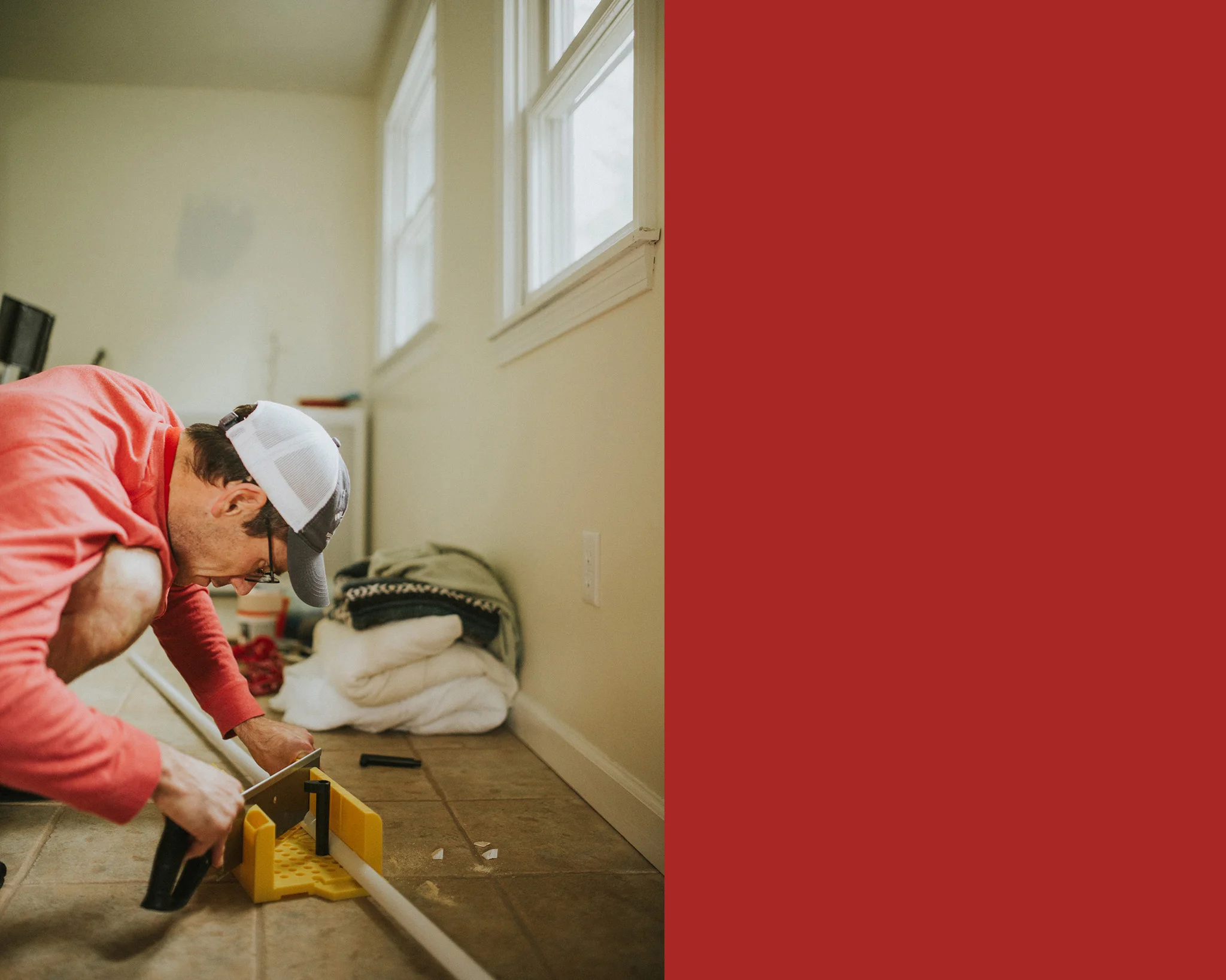 April 30: When I refer to "Erin and Ty's DIY," it mostly means Ty. He ain't perfect, but he is decidedly a worker bee. He works with a steady attentiveness that I admire. 