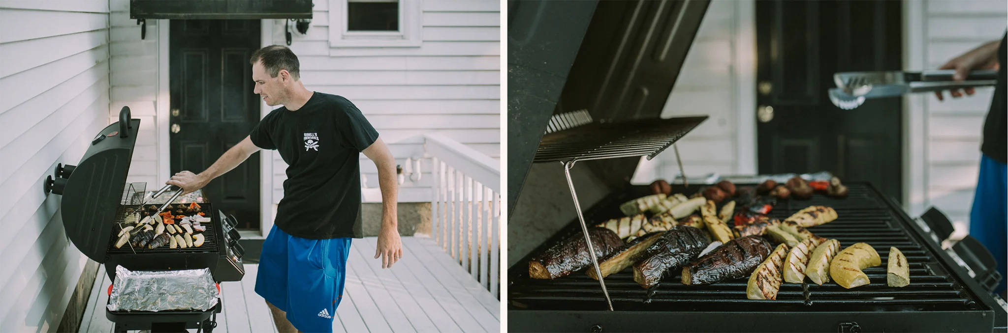 August 8: Our grill got so much play over the summer, and we ate like kings.