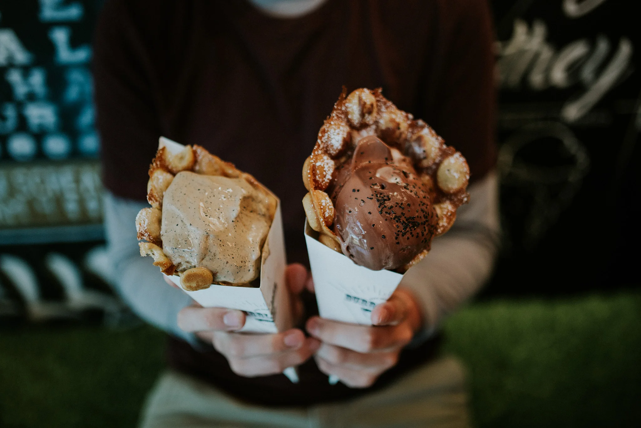August 23: Milkcraft. Liquid nitrogen ice cream, made to order, served in waffle cones- literal, soft, bubbly and warm waffles. It is heaven for the lactose and gluten tolerant.