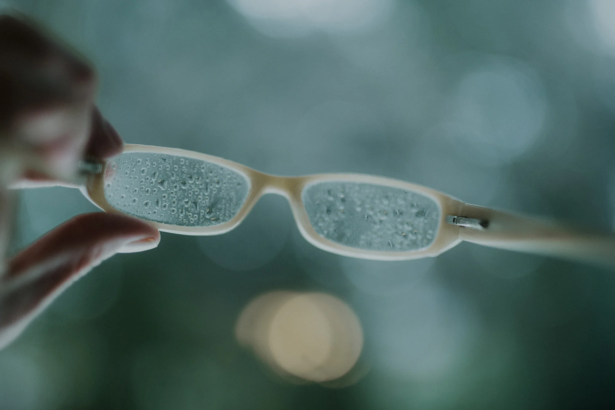 September 3: Rainy day running results in soggy shoes and glasses in need of windshield wipers.
