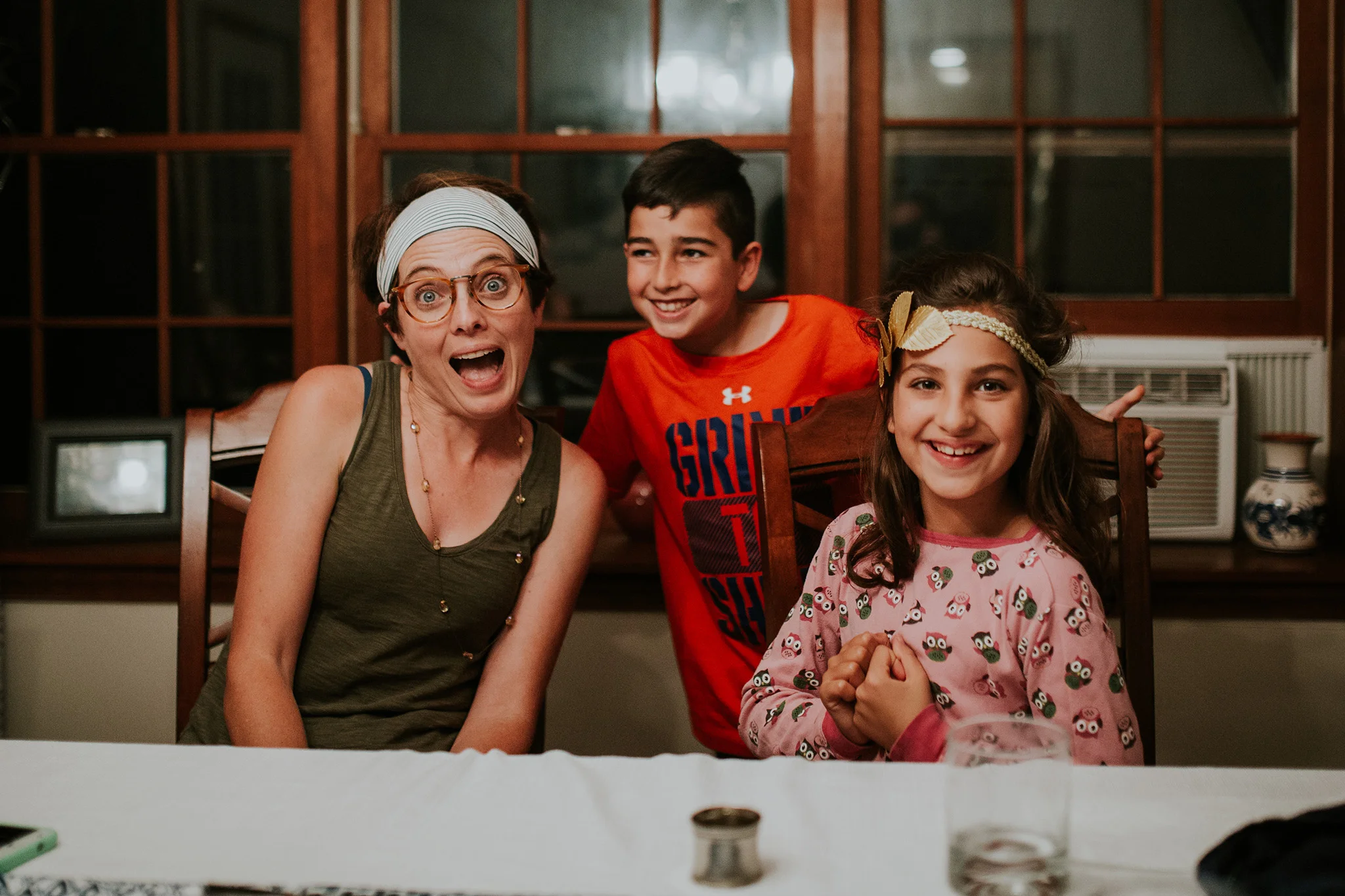 October 7: Dinner shenanigans. Photo by Ty.