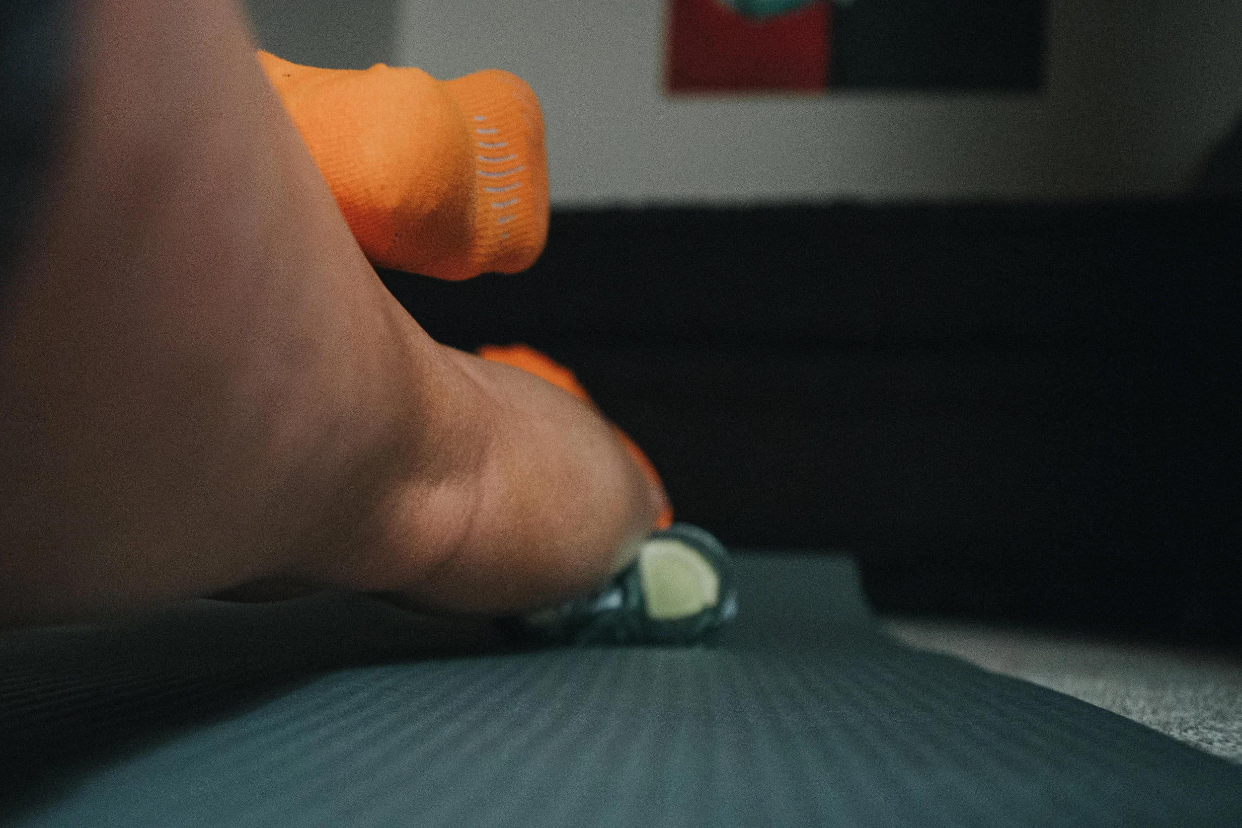 November 8: Plantar faciitis post-run physical therapy.