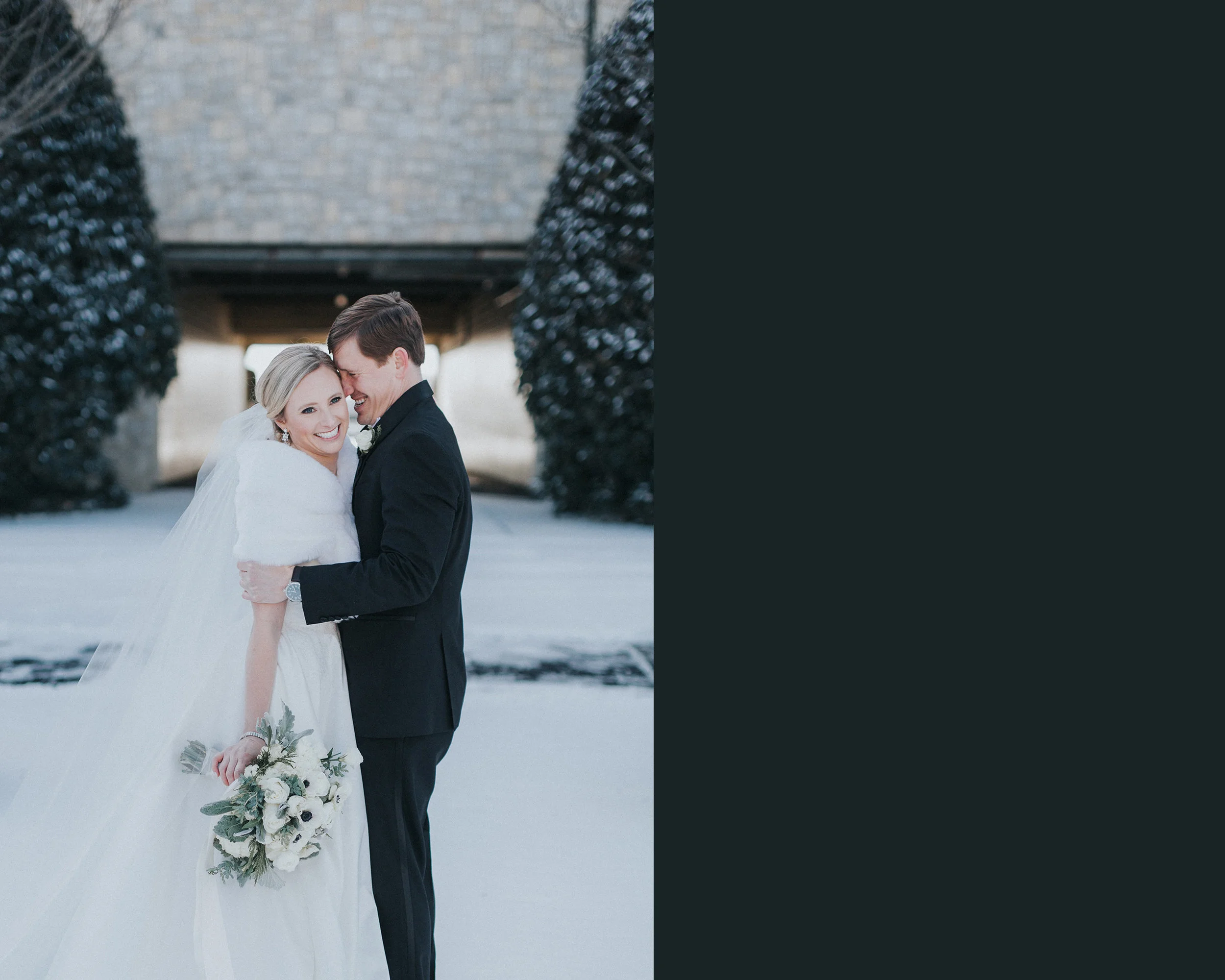 January 13: It had been several months since I shot a wedding, and getting to shoot my cousin Amanda and her Brian's stunning day was so much fun. They were the kind of happy that felt contagious all day long. The snow made everything gorgeous. It was lovely and made me want to shoot all the weddings (or maybe just a handful every year...)