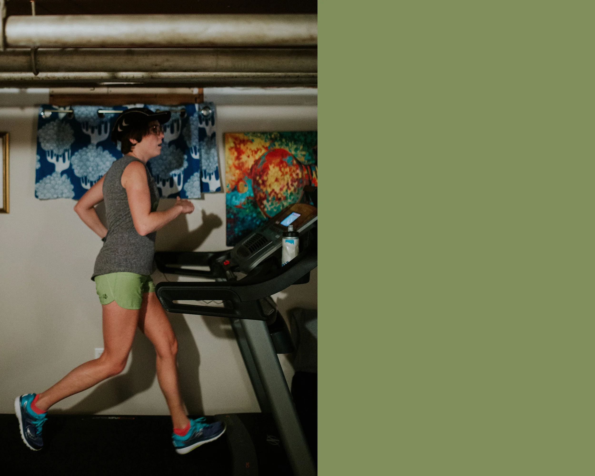 January 15: Inaugural training run for marathon number 5. It was important to me to have a photo, so I set up the shot and Ty took it for me. 