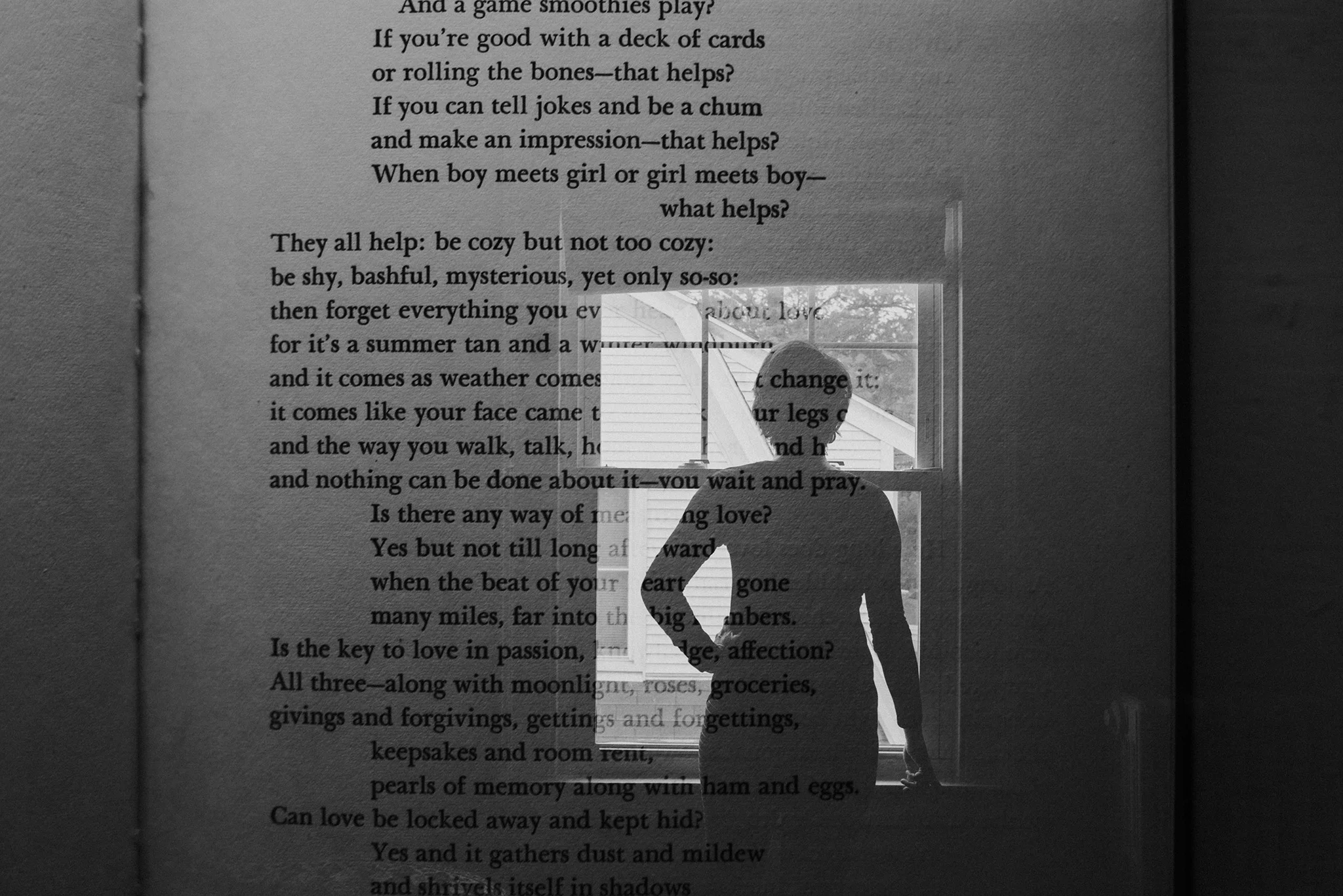 February 11: Double exposed... a Valentine's Day trial that I never actually executed for the holiday. A self-portrait combined with "Honey and Salt" by Carl Sandburg, a poem about marriage (and the inspiration for naming my former wedding photography business).