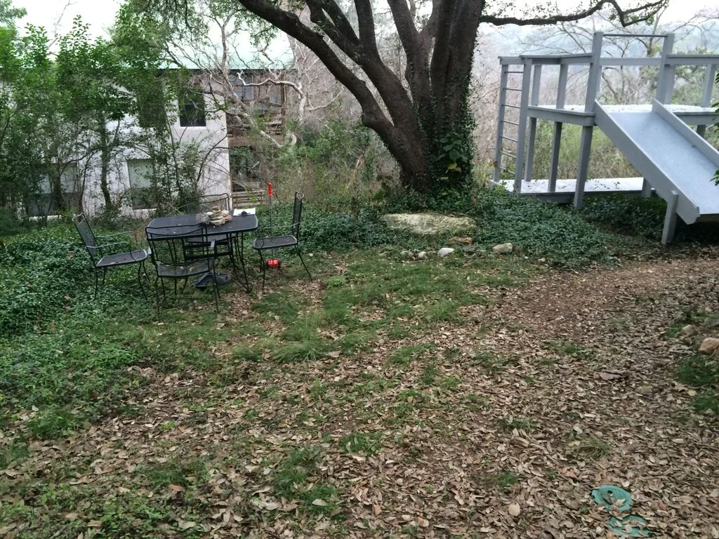 Above: We took this picture during the initial WALKTHROUGH of the property. And then the ideas started flowing. A plan was soon ‘hatched’ for an exciting TRANSFORMATION.