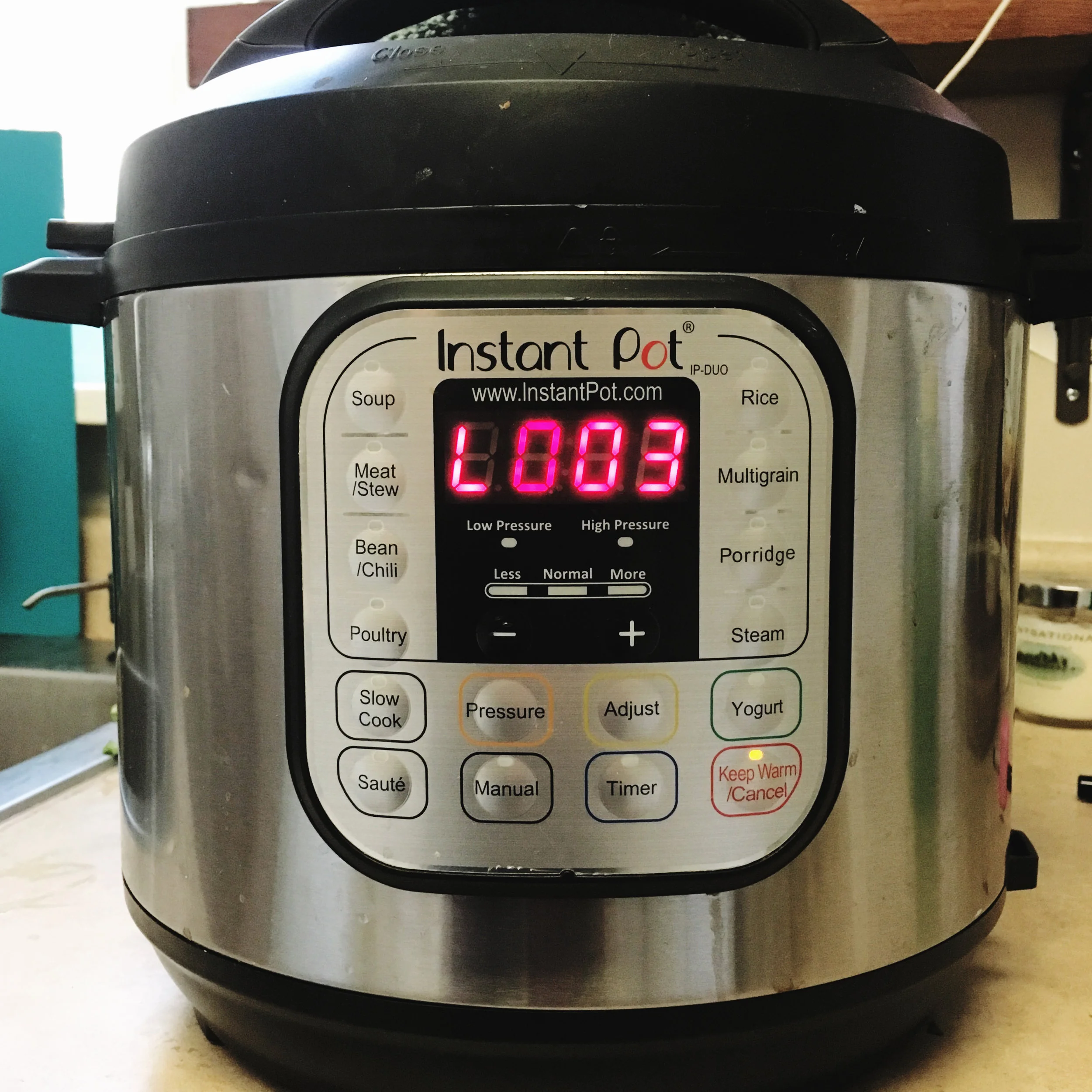 My insta pot hard at work - perfect rice and quinoa in 12 minutes; spaghetti squash in 9 minutes; perfect tender and flavorful soups in 30 minutes.