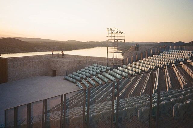 From inside St. Michael's Fortress, Sibenik #35mm #filmfeed #pentaxespio #analogphotography #croatiatravel