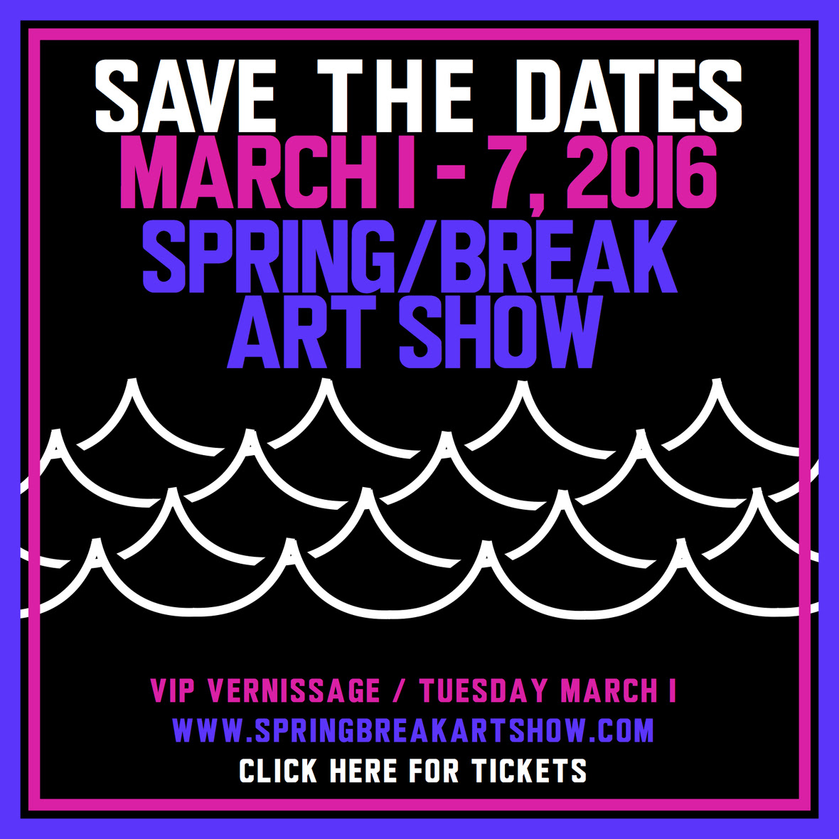 SPRING/BREAK Art Show Returns For Armory Arts Week Over 100 Curators Selected to Participate in ⌘COPY⌘PASTE Exhibition Tickets are now available for the 5th Annual curator-driven art fair, SPRING/BREAK Art Show. Artwork under the theme, ⌘COPY⌘PASTE , will fill the upper floors of the McKim, Mead & White designed former post office in Skylight at Moynihan Station for the second year in a row. News of participating curators, special programming, and events forthcoming. Secure your advanced discounted tickets by February 15th: CLICK HERE . For press inquiries, please email press@springbreakartshow.com . For press accreditation, CLICK HERE . VIP PREVIEW DAY | March 1st SHOW DAYS | March 2 - 7 For more information, visit our website. www.springbreakartshow.com