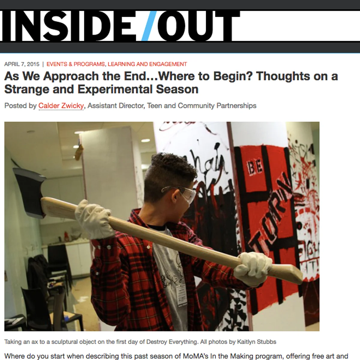 As We Approach the End... Where to Begin? Thoughts on a Strange and Experimental Season
