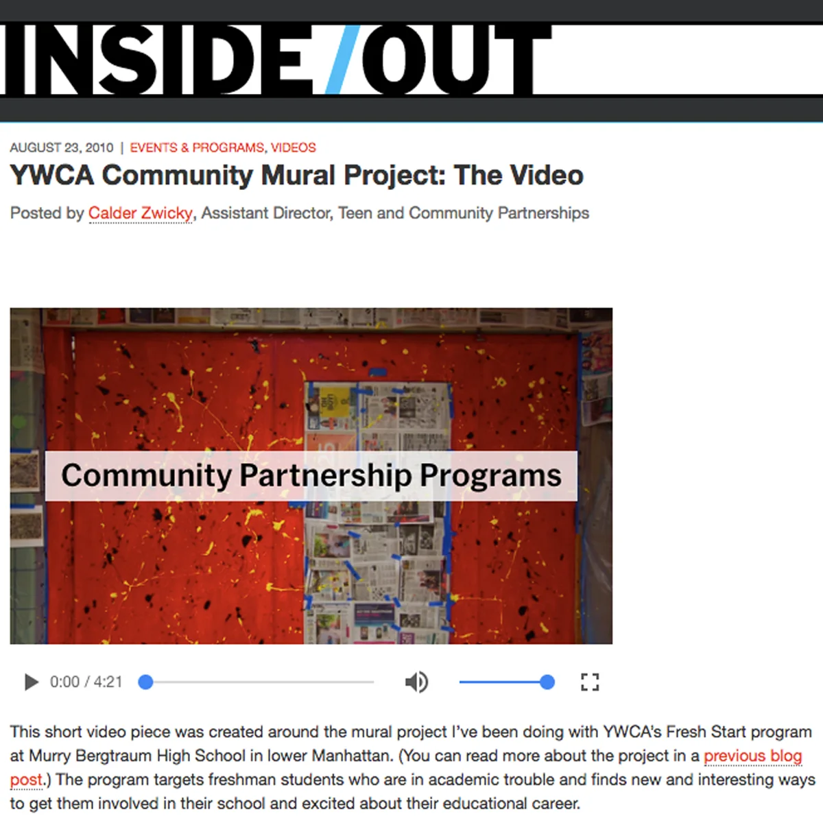 YWCA Community Mural Project