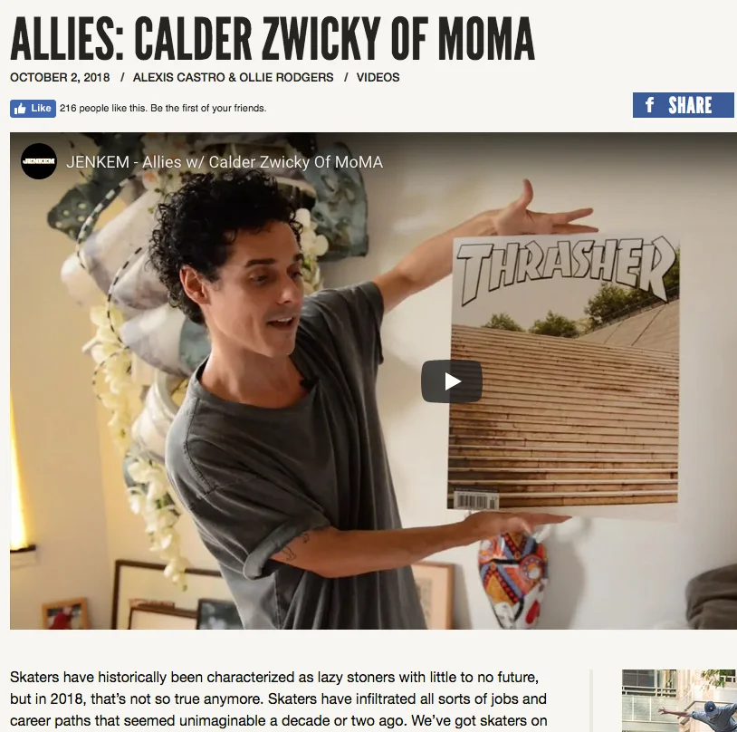 Allies: Calder Zwicky of MoMA