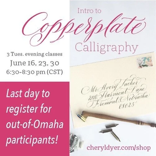 A few spots left! Omaha participants can register through Sunday(6/14)to receive class supplies delivered to your door!