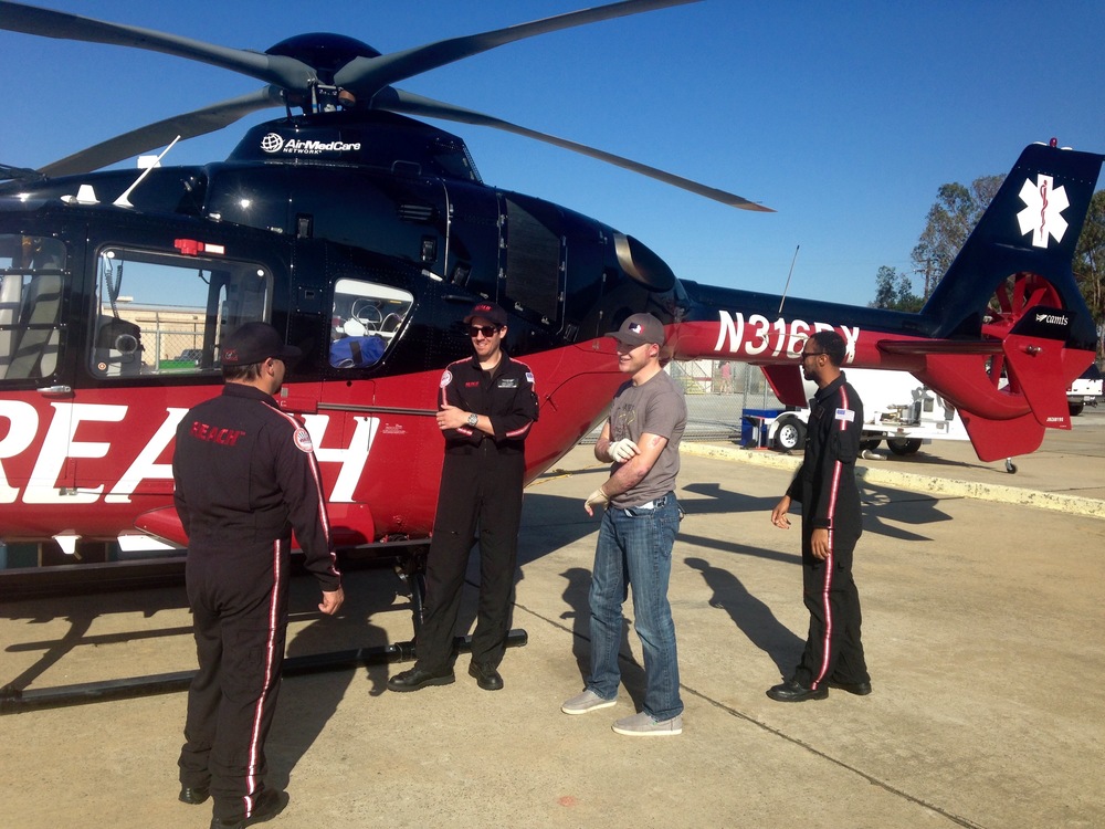 A Burn Survivor thanks his transport team