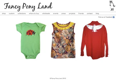 Fancy Pony Land Website design and production