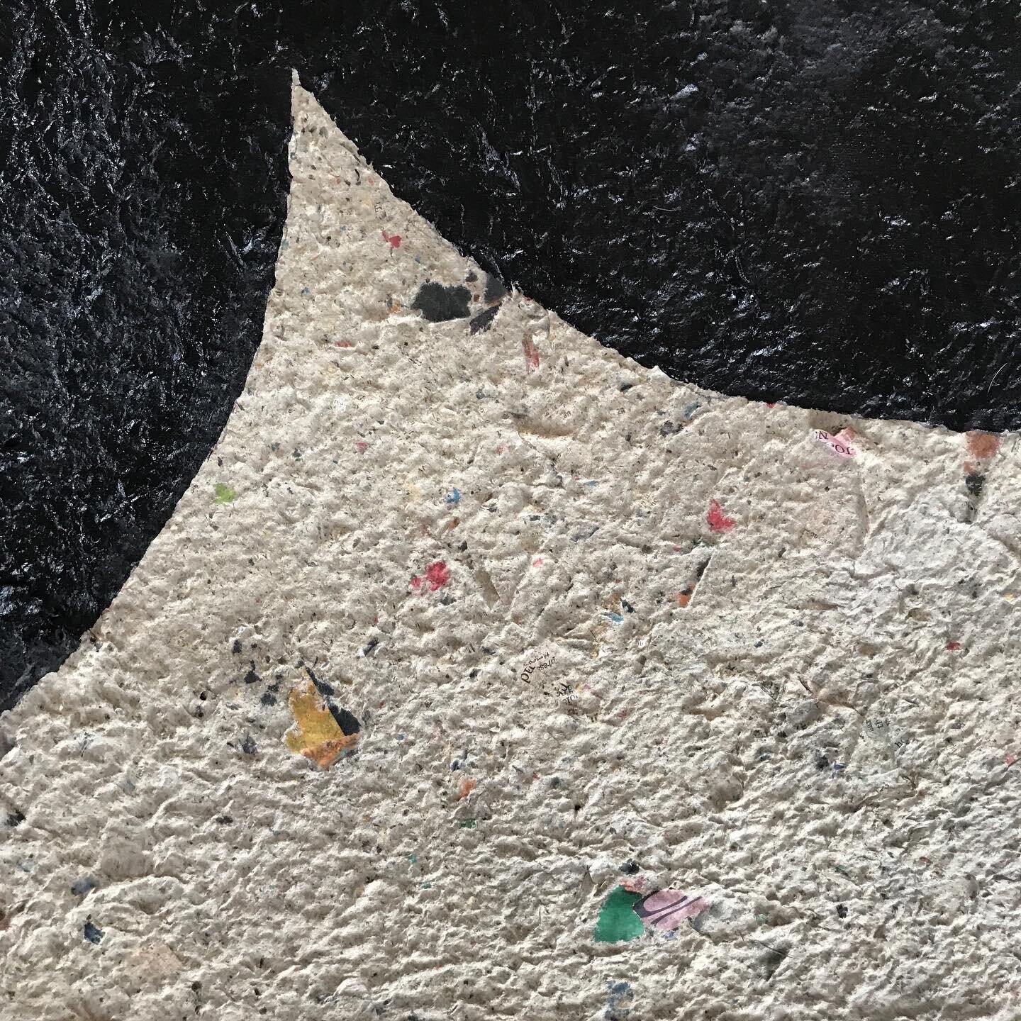  Black Star, 2020 Paper, handmade paper, acrylic on mixed media on canvas 53” x 44” (detail) 