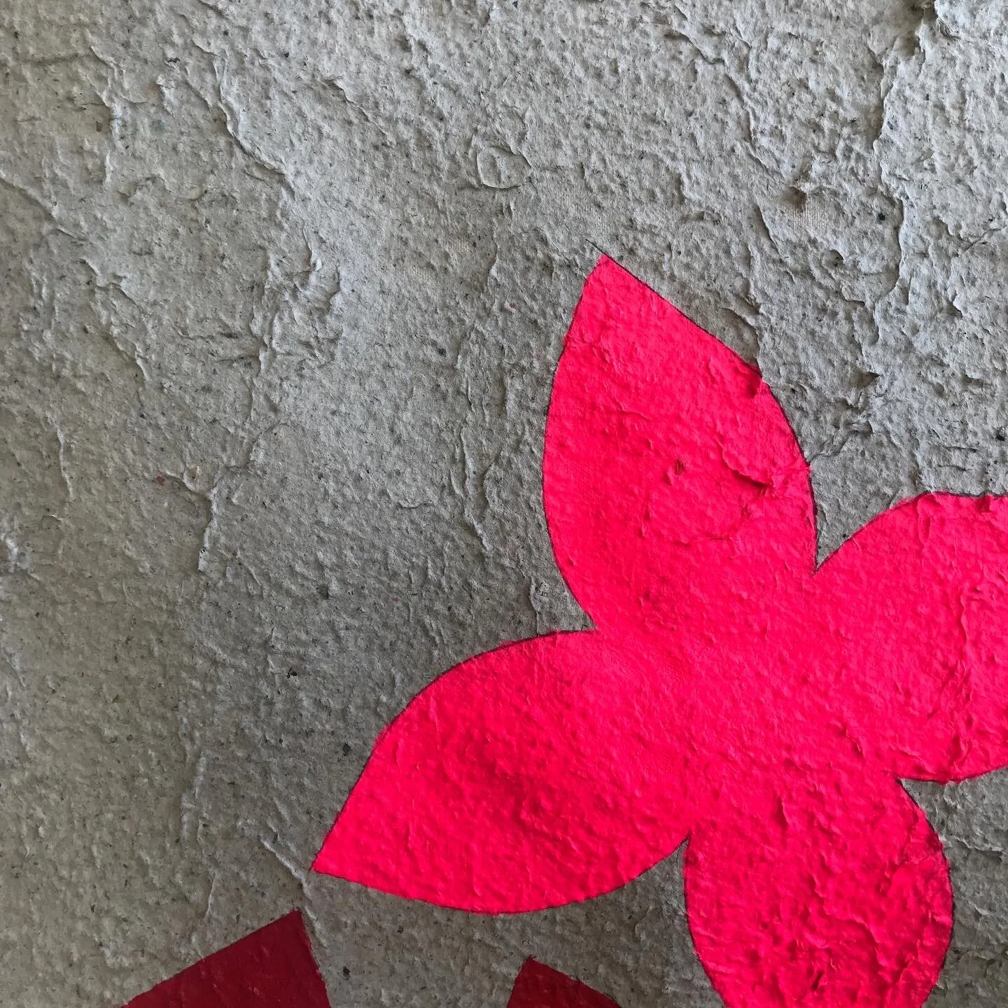  Magenta, 2020 Handmade paper, acrylic on canvas  38” x 23.5” (detail) 