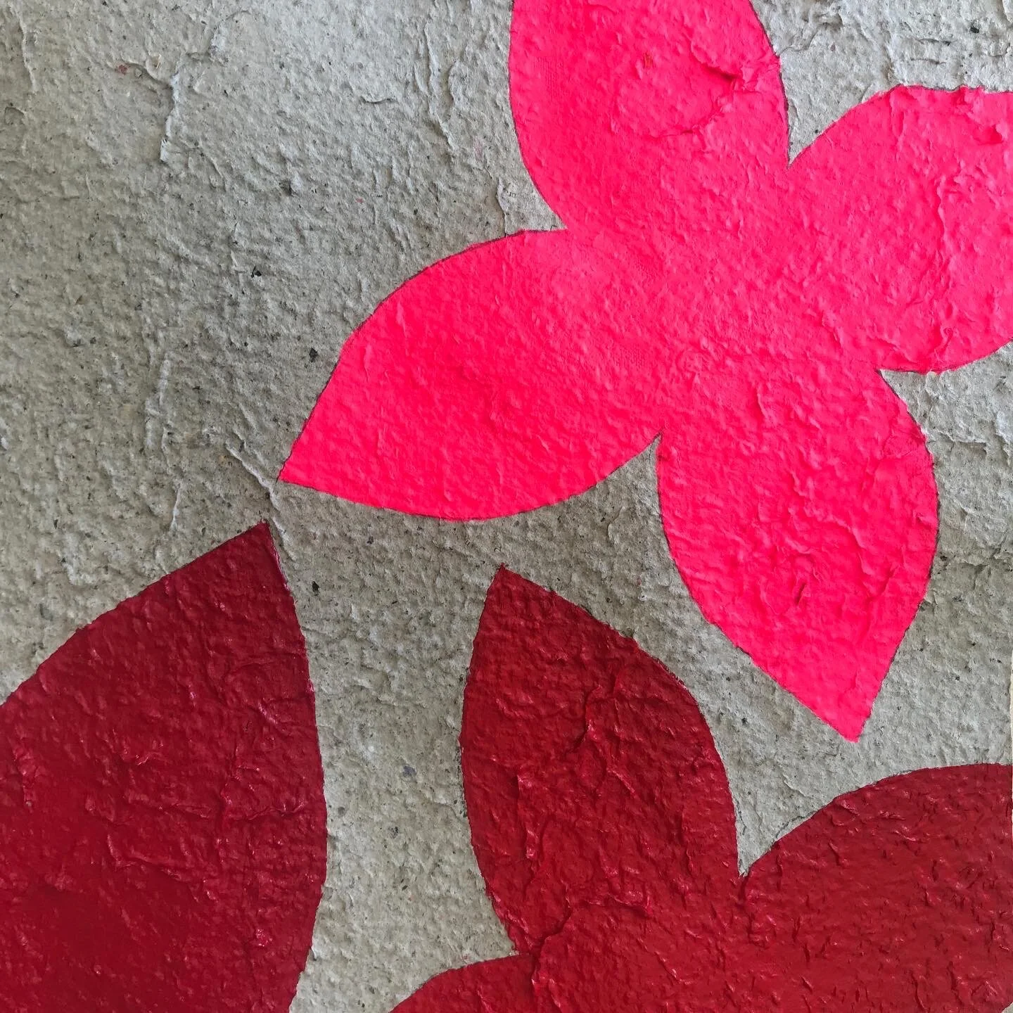  Magenta, 2020 Handmade paper, acrylic on canvas  38” x 23.5” (detail) 