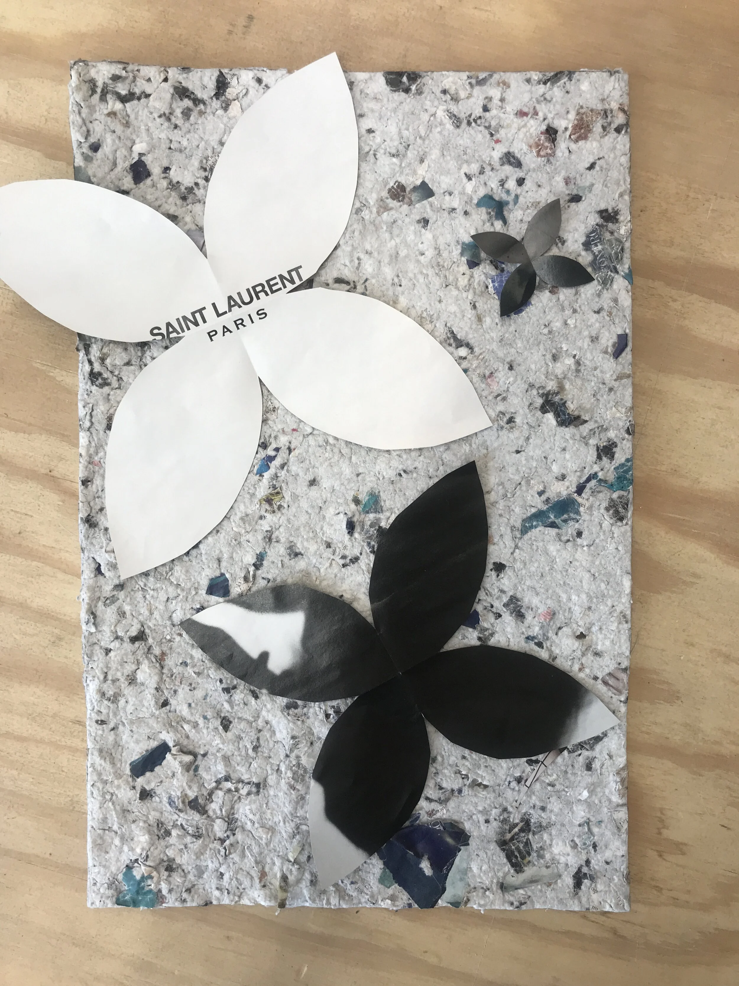  Blues, 2020 Paper on handmade paper    17” x 11” 