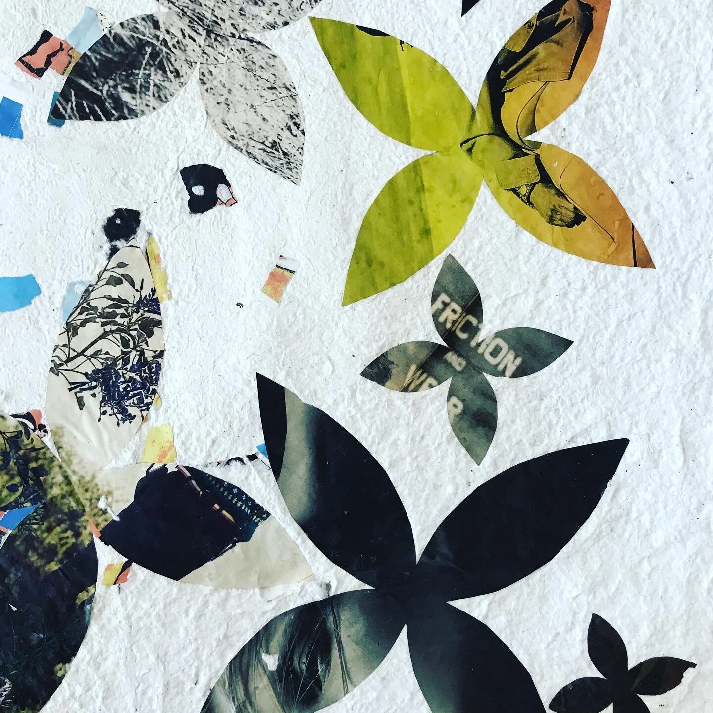  Yes to All, 2020 Paper on handmade paper  45” x 36.5” (detail) 