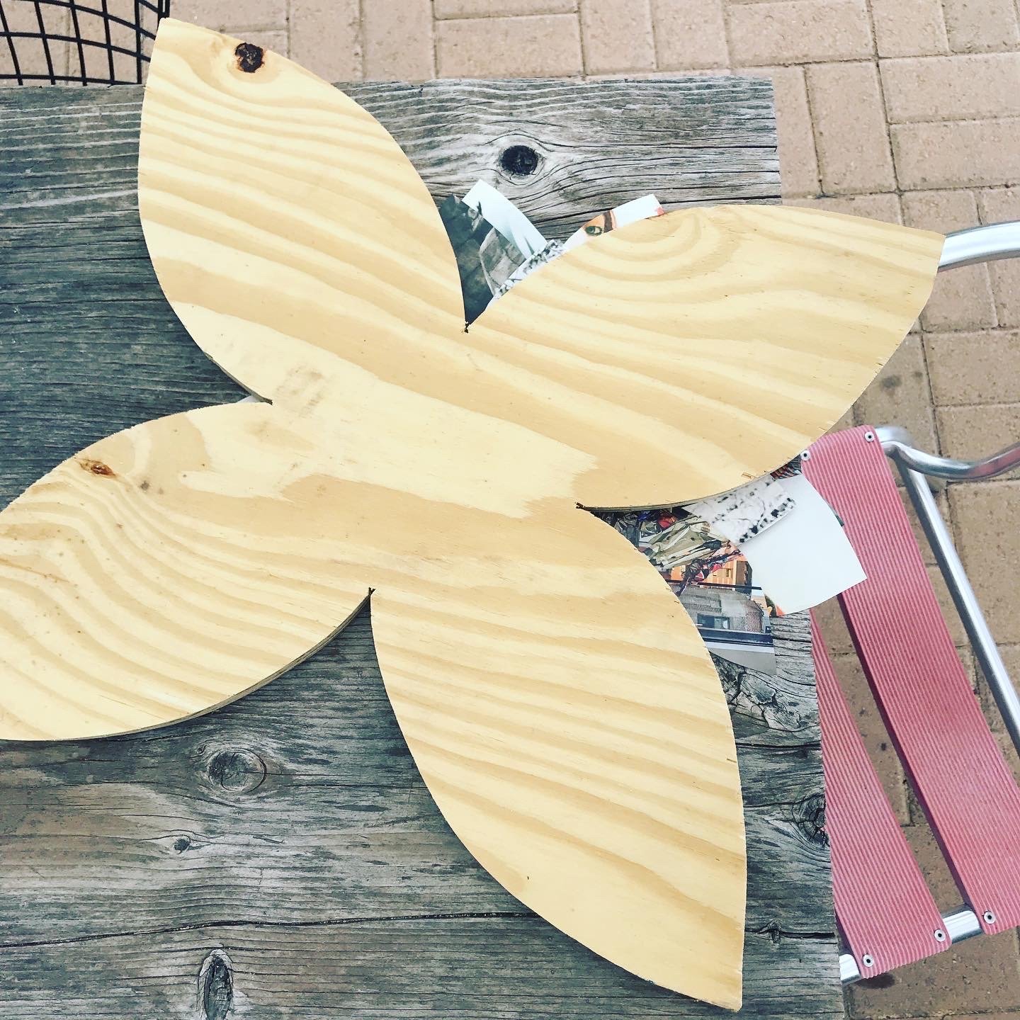  plywood block I was going to print on paper 