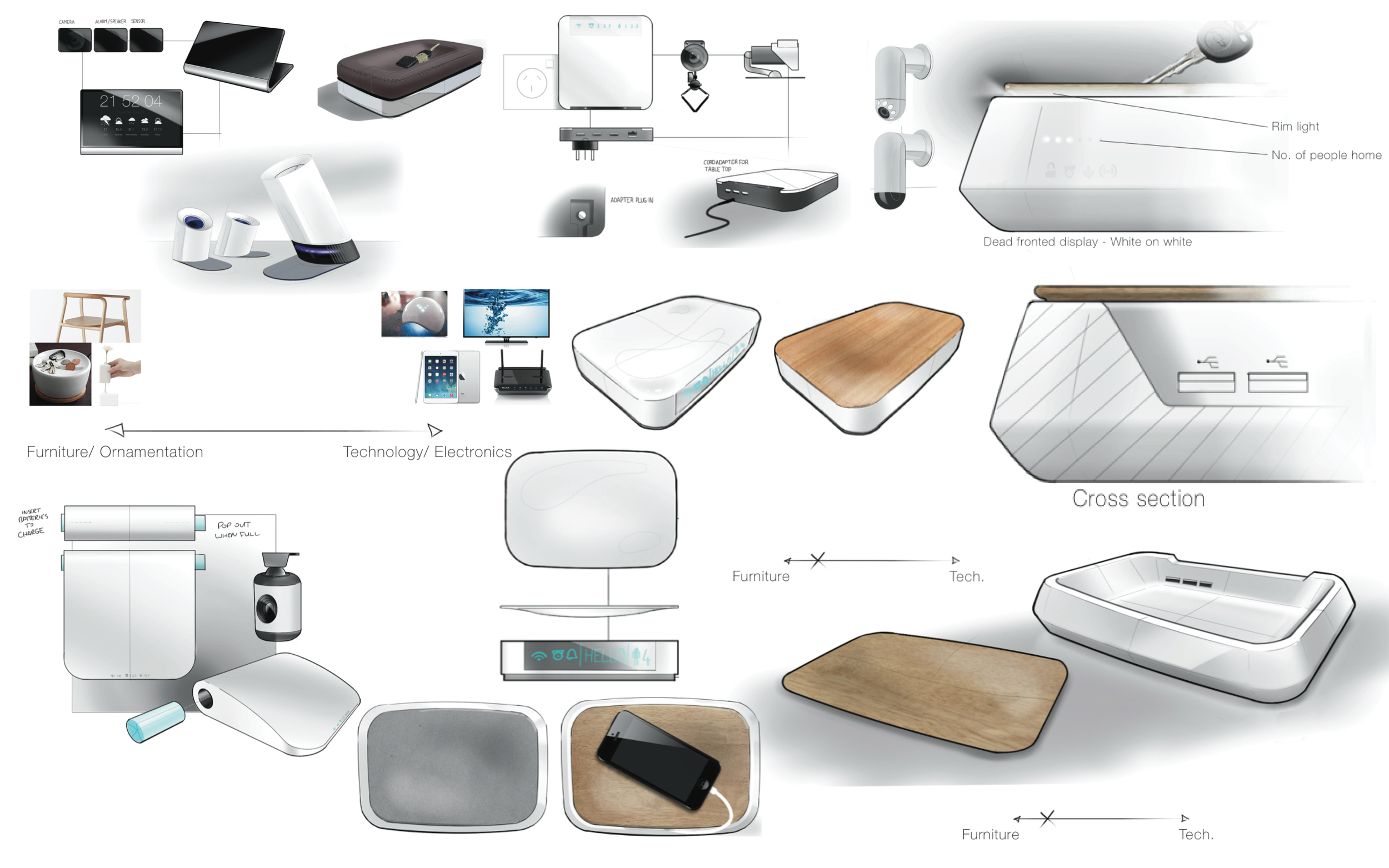  Through initial concept presentations we started to converge on themes such as customizability, ornamentation and ritual.&nbsp;  With conventional security systems you’re greeted with a panicked beeping and 30sec to disable.  What if Swann One lever