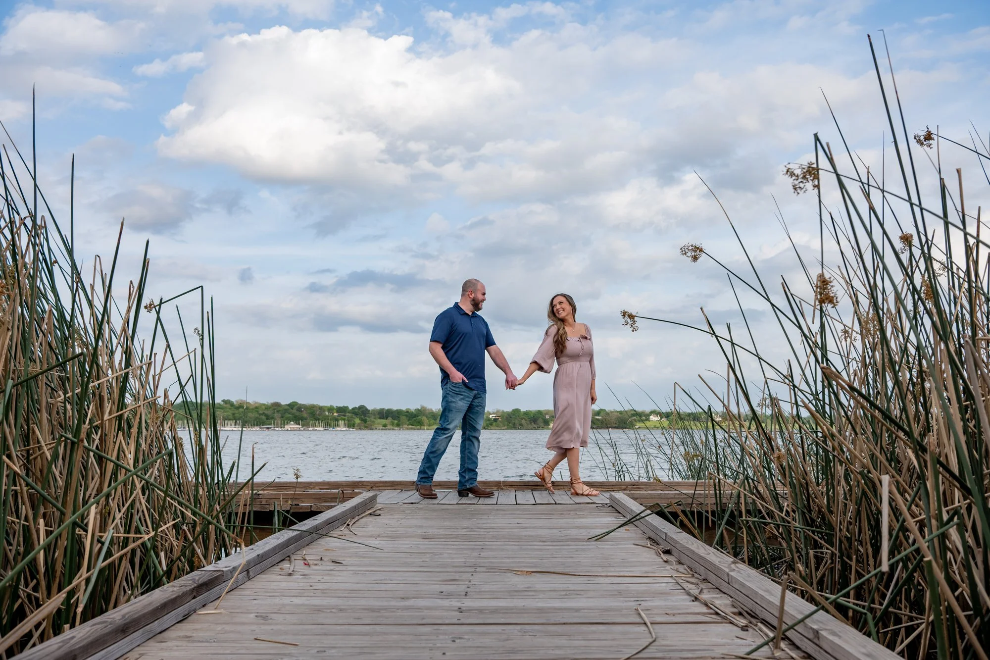 White Rock Lake Engagement Portrait Session